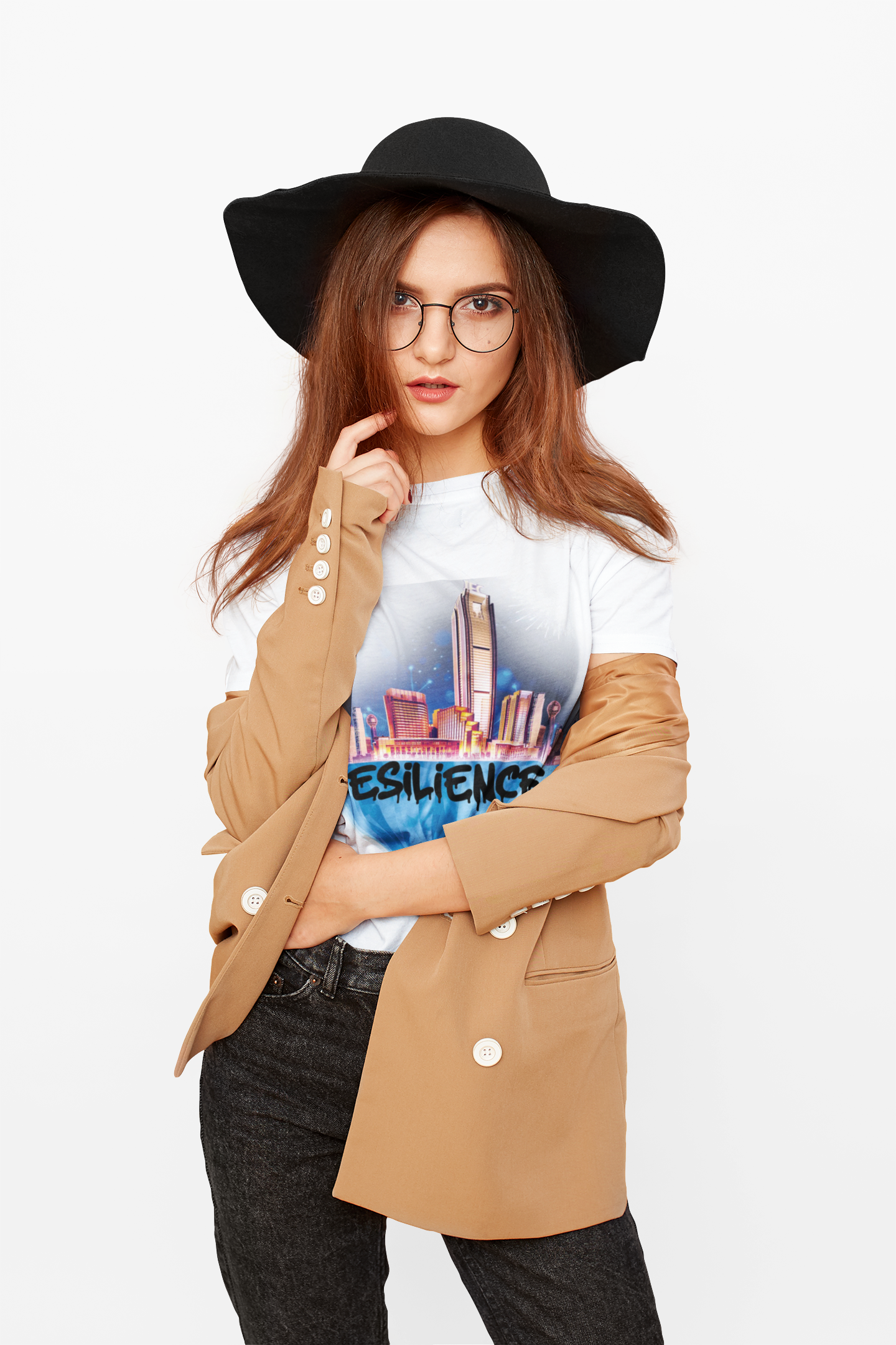 Resilience Cityscape Tee — Urban Skyline Graphic T‑Shirt product thumbnail image Resilience Cityscape Tee — Urban Skyline Graphic T‑Shirt product thumbnail image