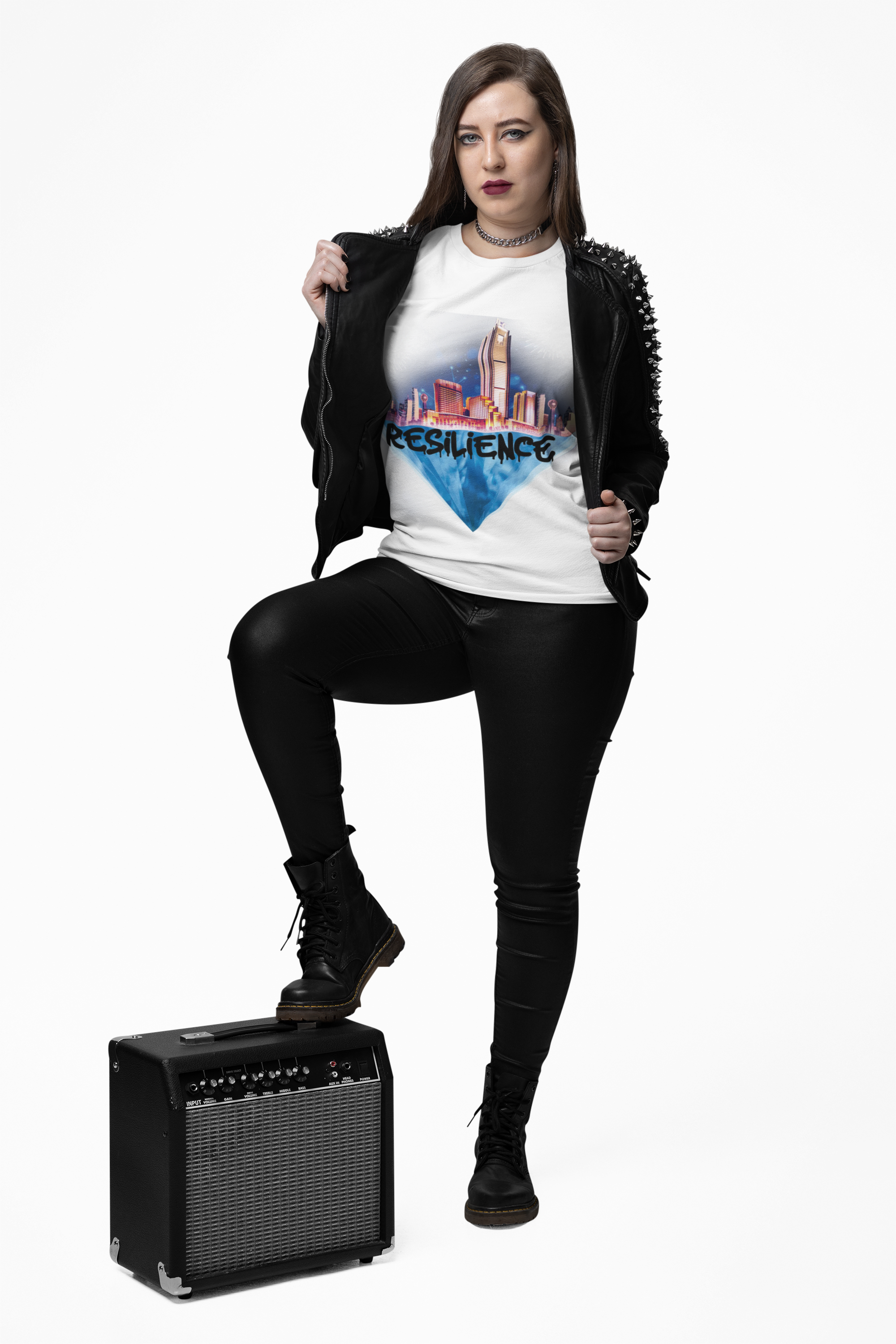 Resilience Cityscape Tee — Urban Skyline Graphic T‑Shirt product thumbnail image Resilience Cityscape Tee — Urban Skyline Graphic T‑Shirt product thumbnail image