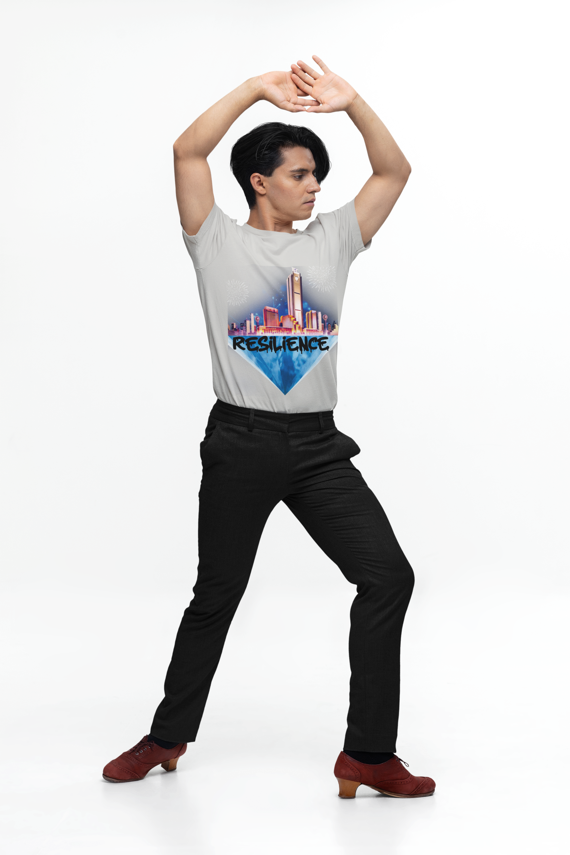 Resilience Cityscape Tee — Urban Skyline Graphic T‑Shirt product thumbnail image
