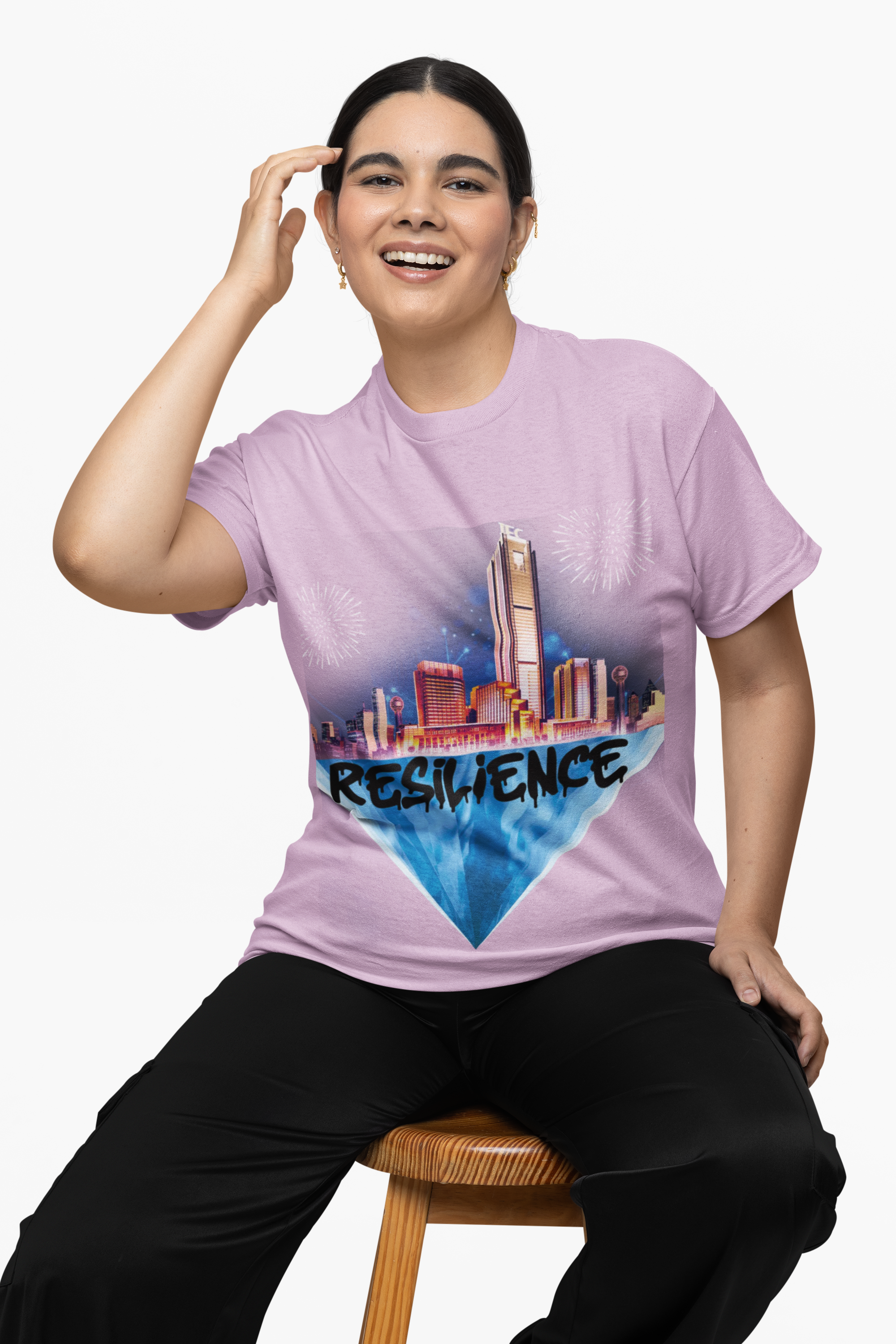 Resilience Cityscape Tee — Urban Skyline Graphic T‑Shirt product thumbnail image