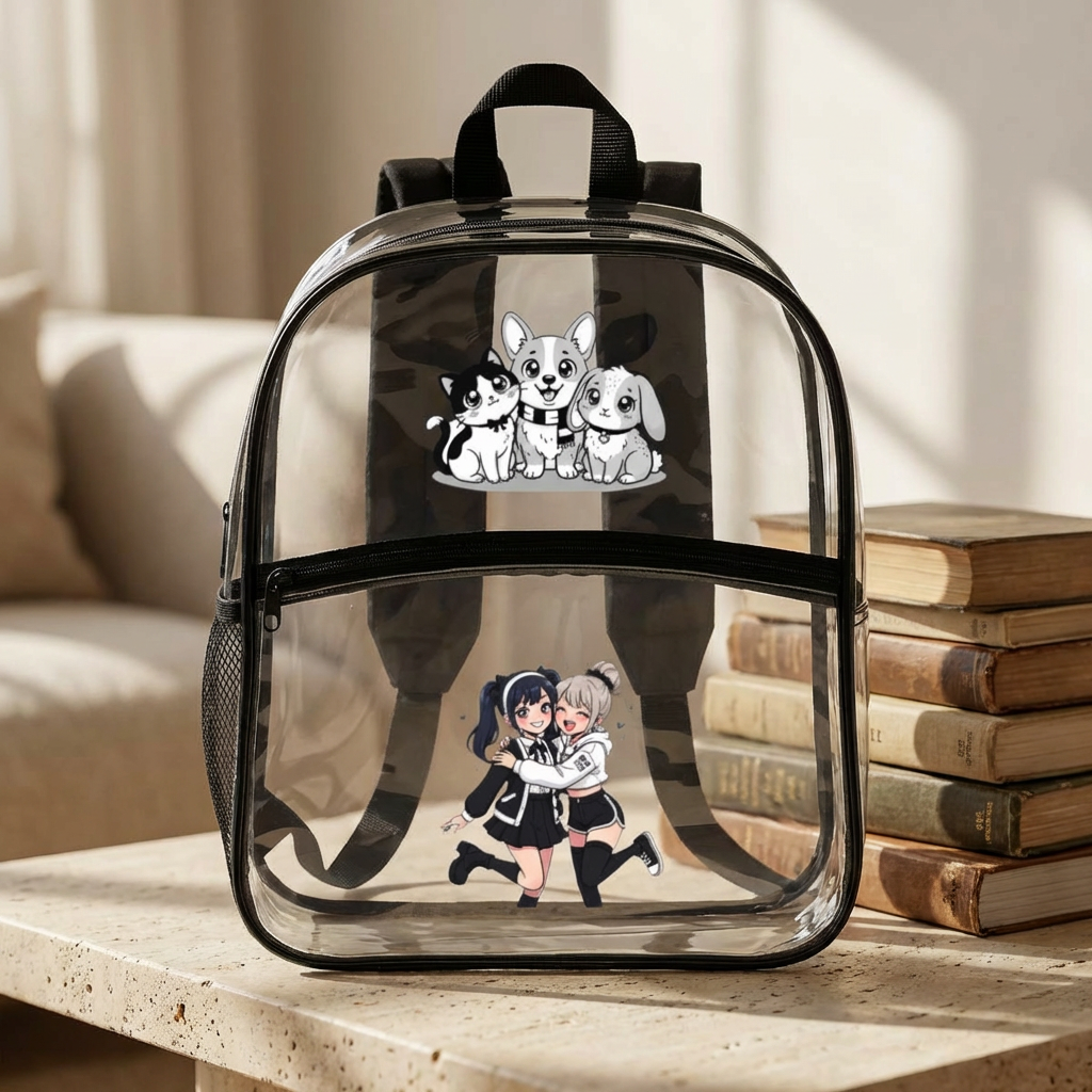 Clear Ita Bag Backpack – Anime Ita Bag for Pins, Plush &amp; Charms – Kawaii Anime Backpack, Design Your Own product thumbnail image