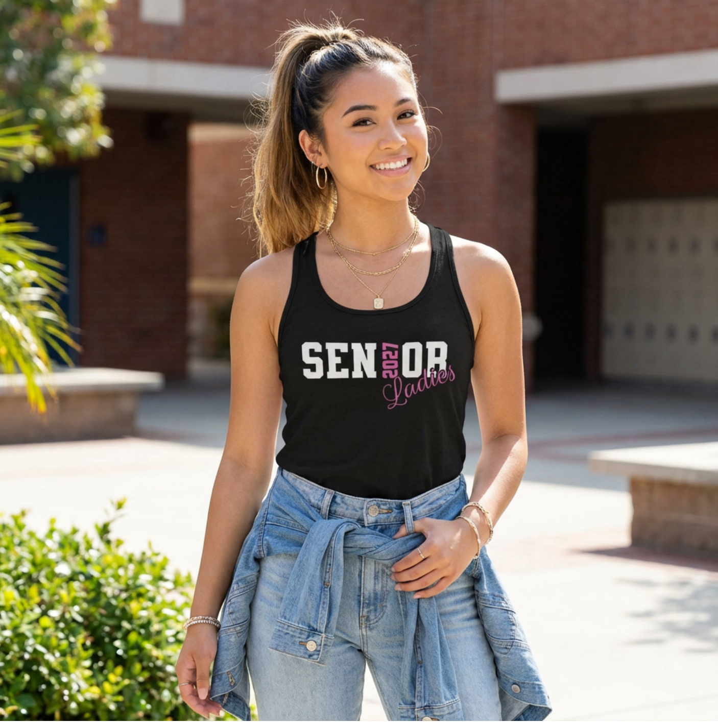 Senior Ladies Racerback Tank - Class of 2027 product thumbnail image Senior Ladies Racerback Tank - Class of 2027 product thumbnail image