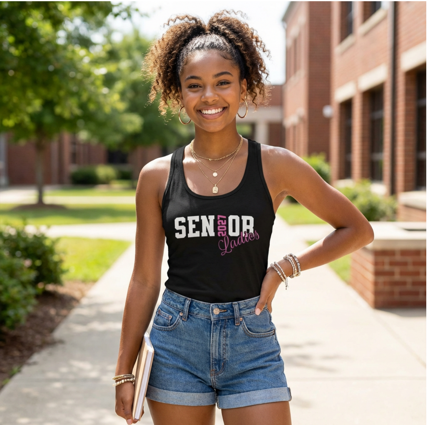 Senior Ladies Racerback Tank - Class of 2027 product thumbnail image Senior Ladies Racerback Tank - Class of 2027 product thumbnail image