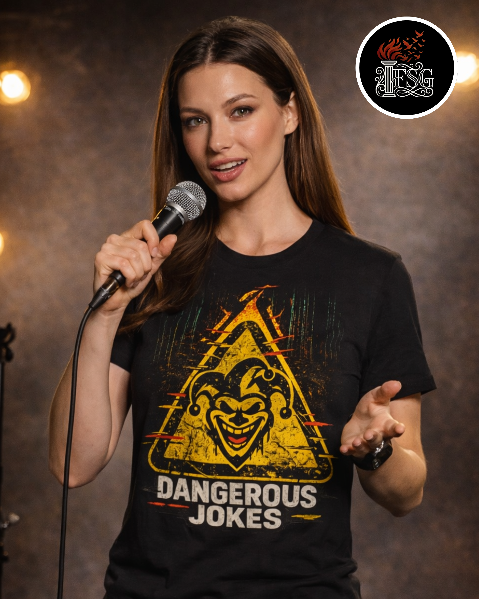 Dangerous Jokes T-Shirt – Dark Humor Clown Warning Graphic Tee, Edgy Comedy Shirt, Bold Statement Streetwear product thumbnail image Dangerous Jokes T-Shirt – Dark Humor Clown Warning Graphic Tee, Edgy Comedy Shirt, Bold Statement Streetwear product thumbnail image