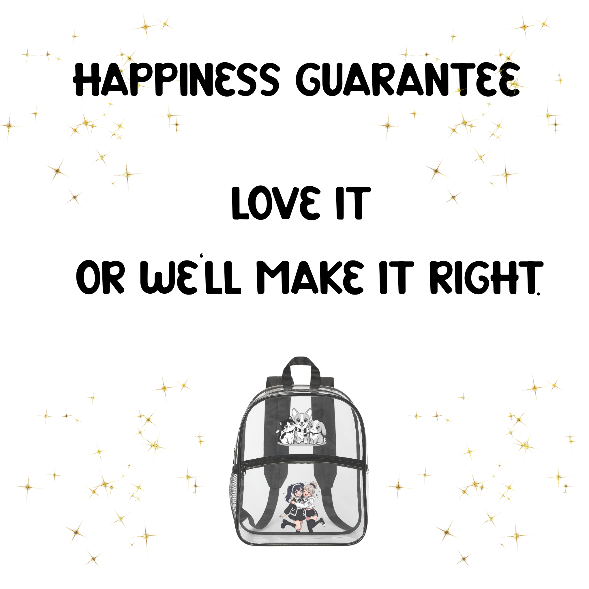 Clear Ita Bag Backpack – Anime Ita Bag for Pins, Plush &amp; Charms – Kawaii Anime Backpack, Design Your Own product thumbnail image