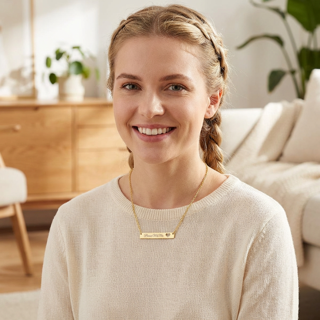 Personalized Engravable Cutout Heart Bar Necklace — Bonus MaMa Bar Pendant | Stepmom Mother's Day Gift product thumbnail image Personalized Engravable Cutout Heart Bar Necklace — Bonus MaMa Bar Pendant | Stepmom Mother's Day Gift product thumbnail image