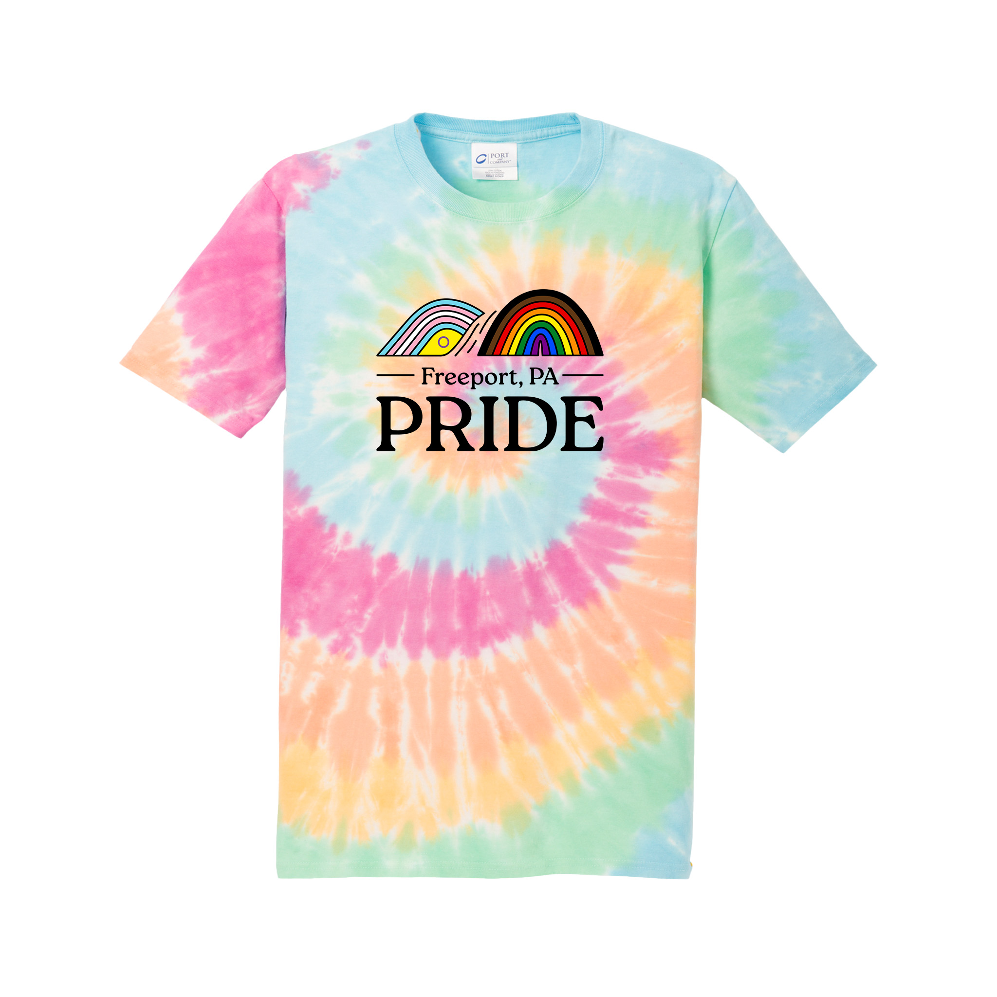 Tie Dye Freeport PA Pride Logo Tee product thumbnail image Tie Dye Freeport PA Pride Logo Tee product thumbnail image