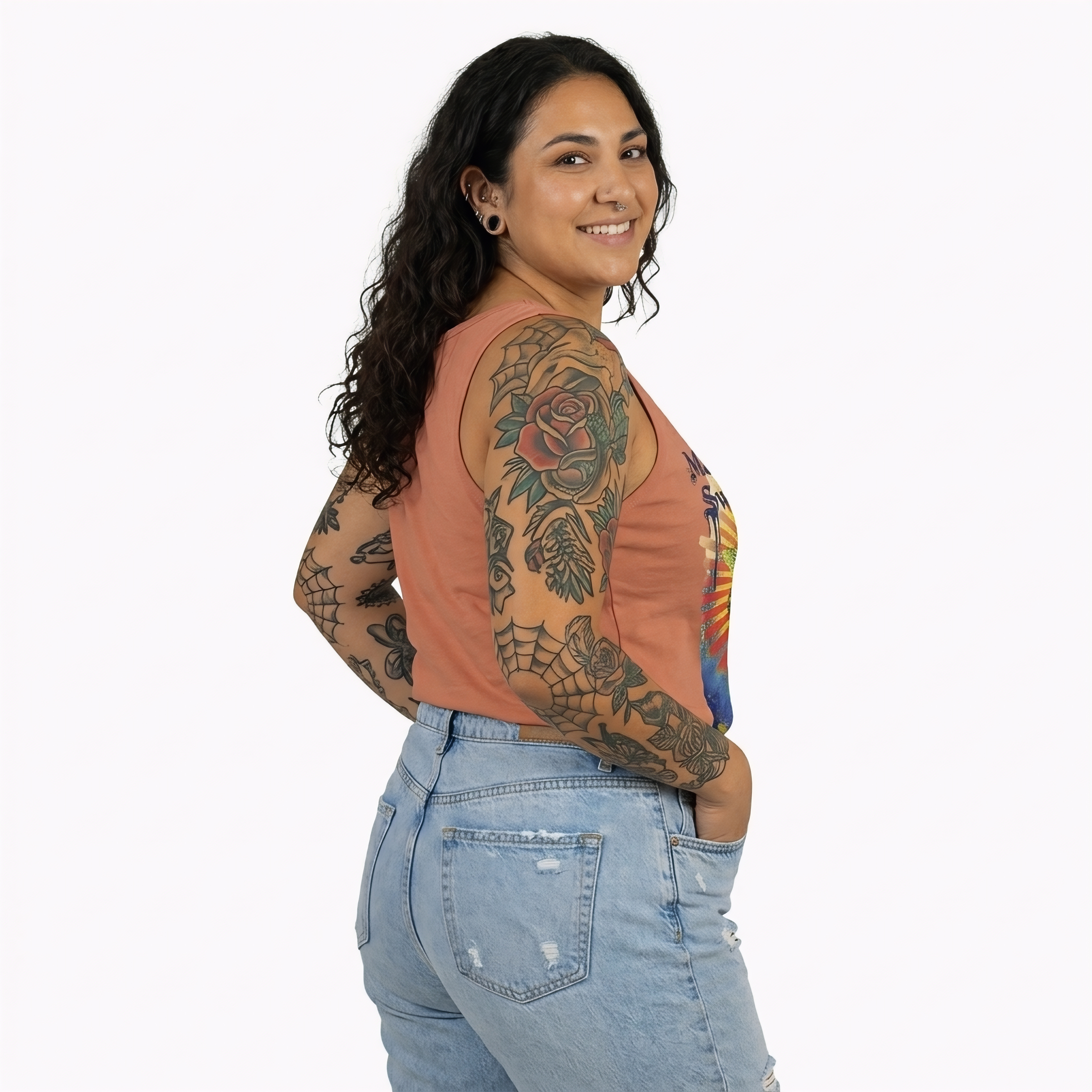 “Making My Own Sweetness Now” Honey Heart Tank — Grunge Heart & Bees Tank Top product thumbnail image “Making My Own Sweetness Now” Honey Heart Tank — Grunge Heart & Bees Tank Top product thumbnail image