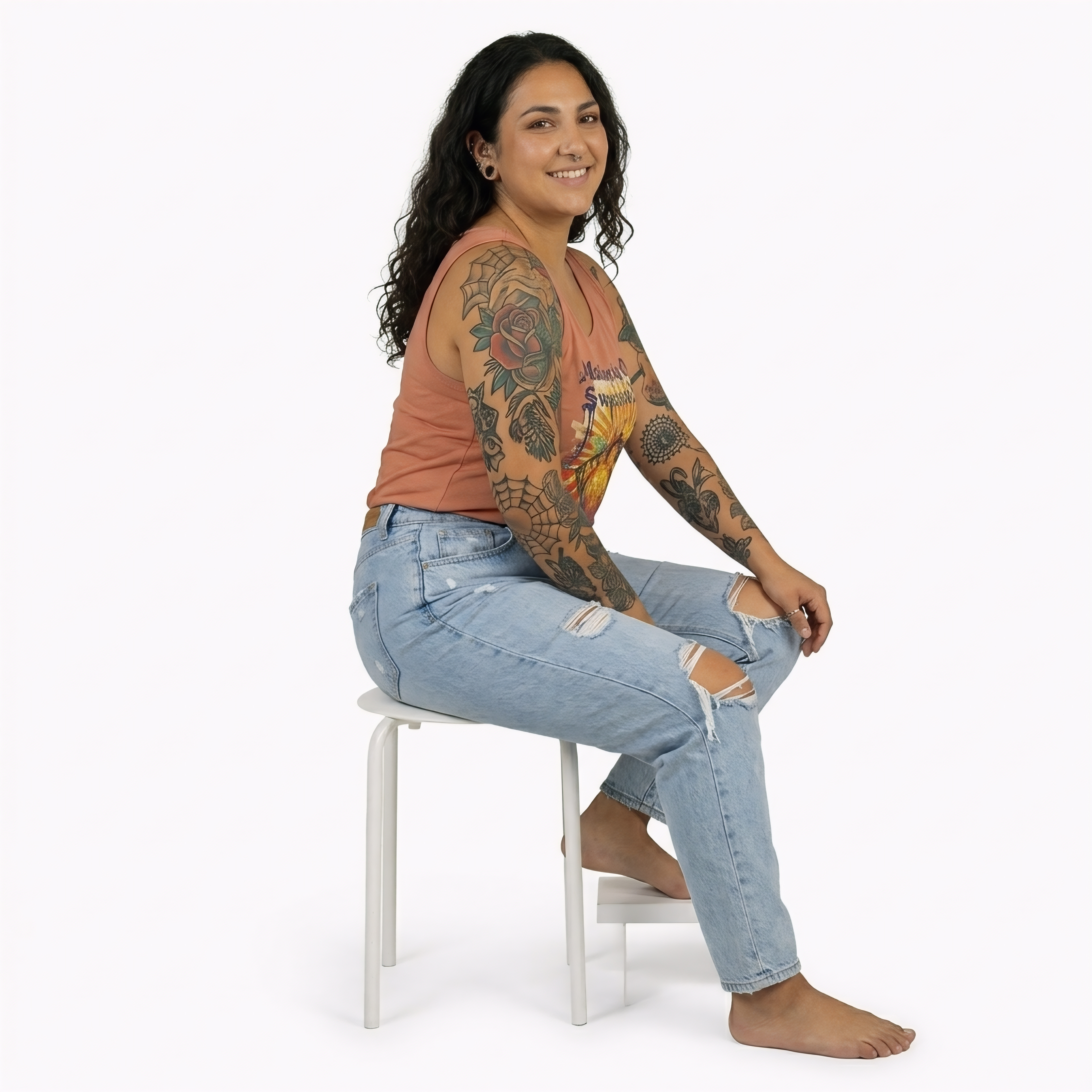 “Making My Own Sweetness Now” Honey Heart Tank — Grunge Heart &amp; Bees Tank Top product thumbnail image