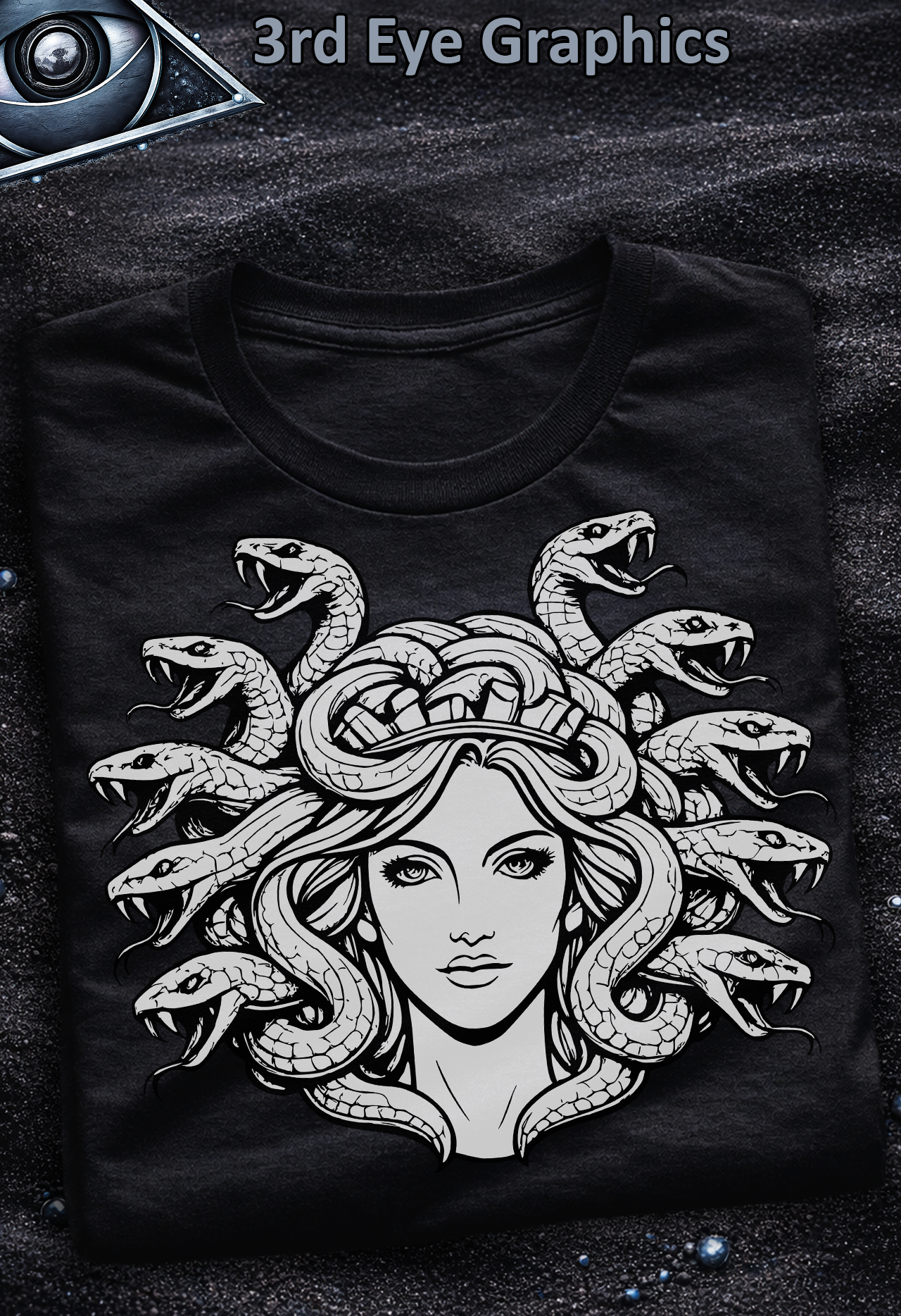 Medusa Greek Mythology Gothic Graphic T-Shirt // V1