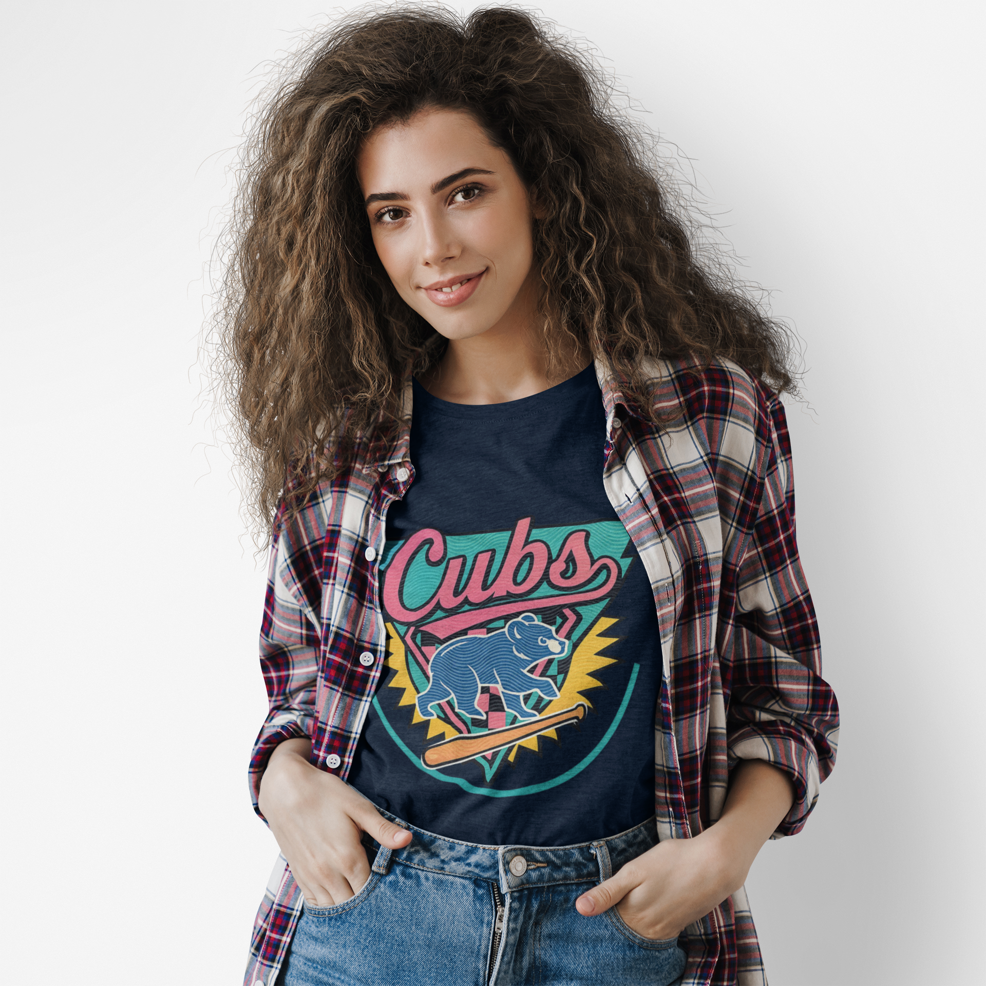 Cubs Retro Bear Graphic Tee — Vintage 80s Sports T‑Shirt product thumbnail image