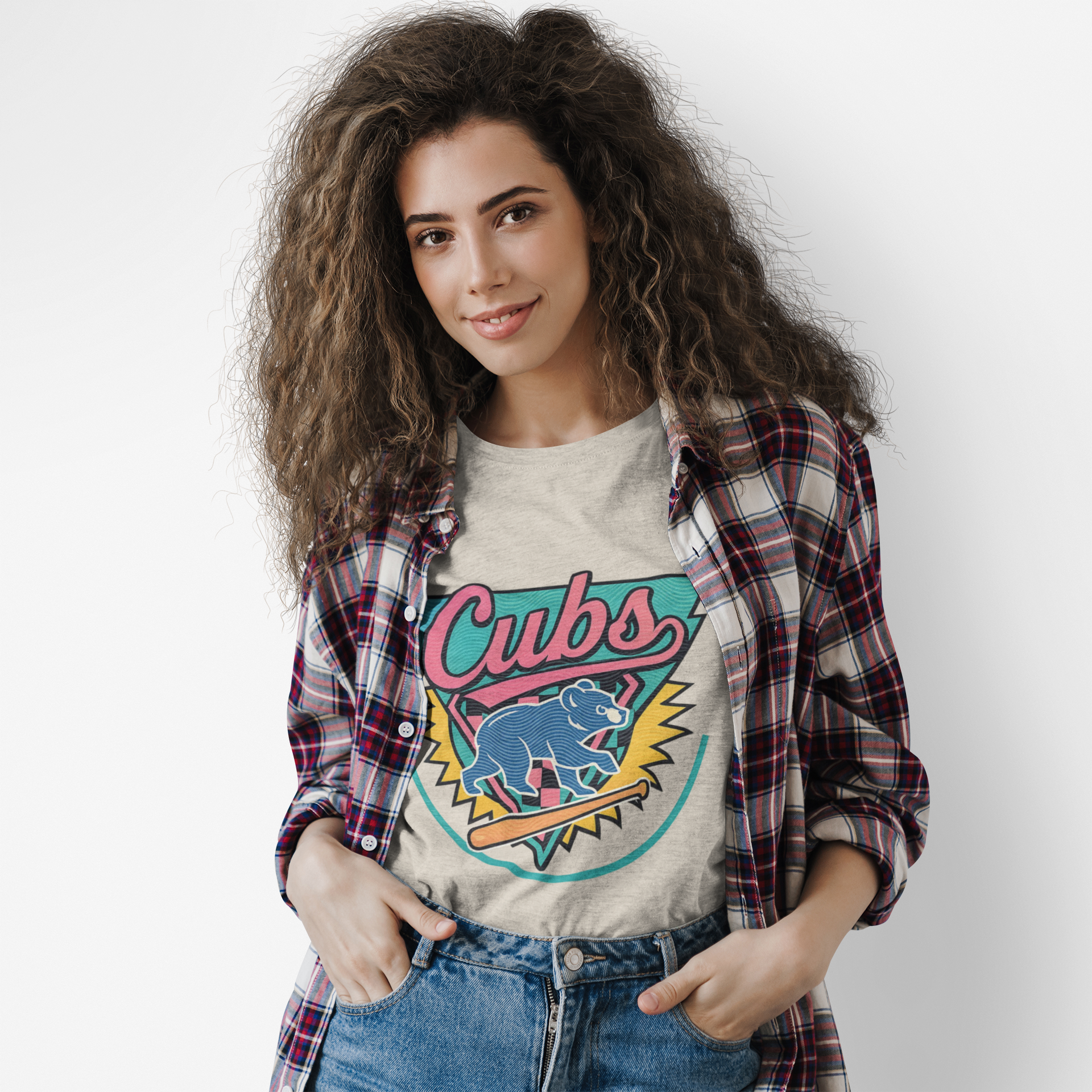 Cubs Retro Bear Graphic Tee — Vintage 80s Sports T‑Shirt product thumbnail image