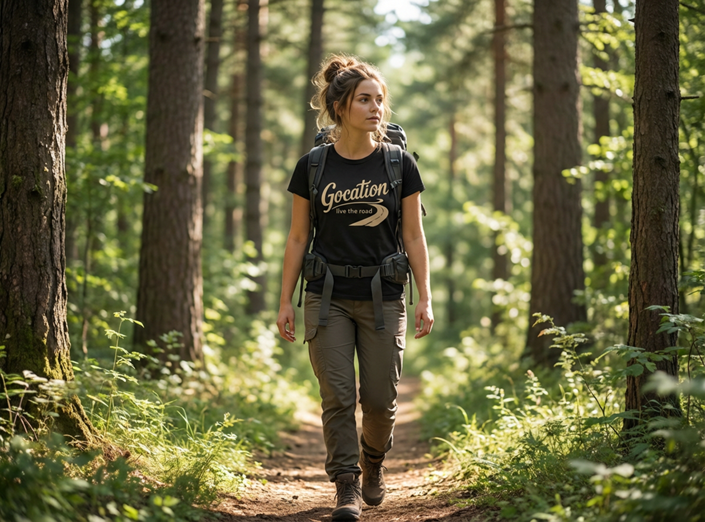 Gocation "Live the Road" Tee - Road Trip Adventure T-Shirt product thumbnail image