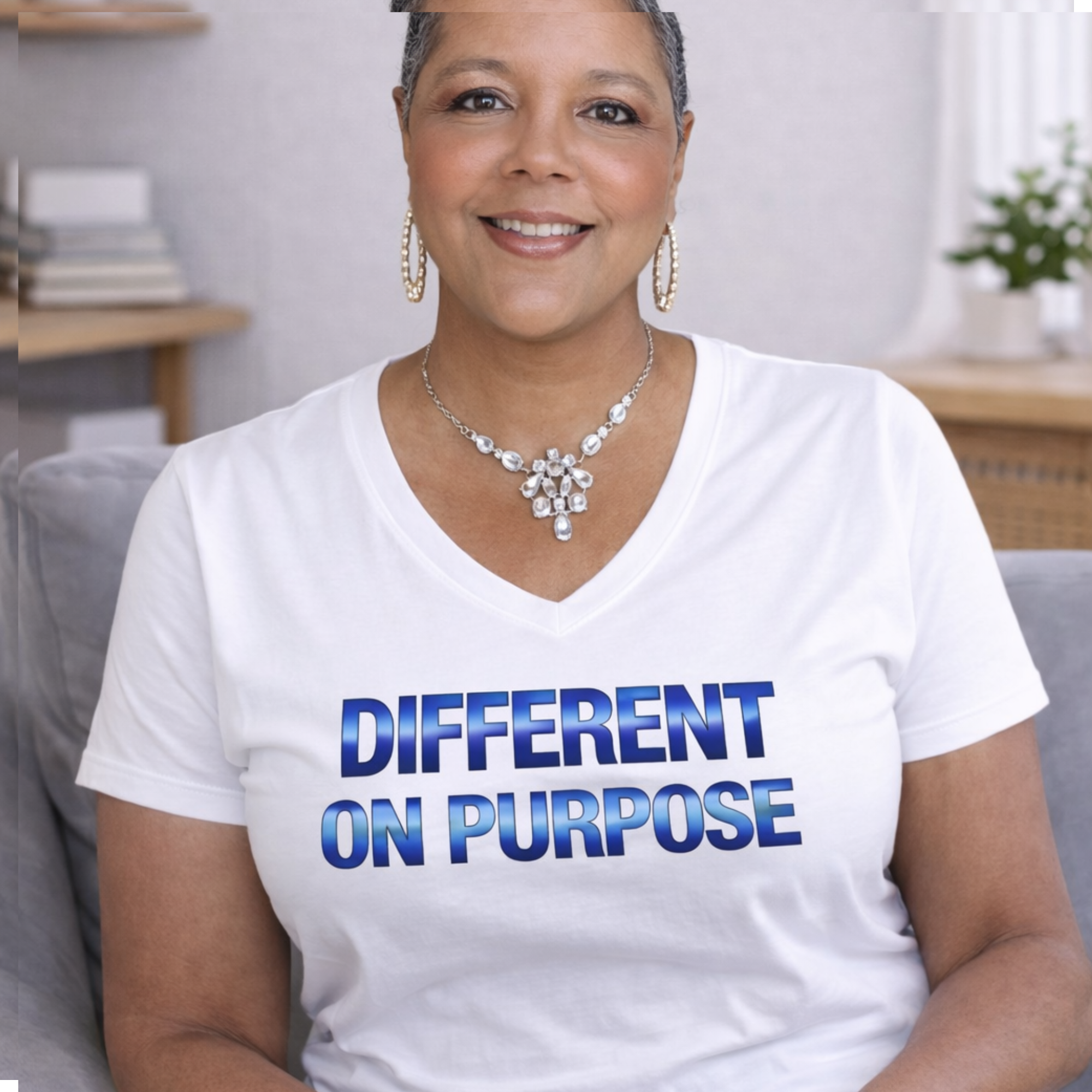 Unisex Jersey Short Sleeve V-Neck Tee product thumbnail image