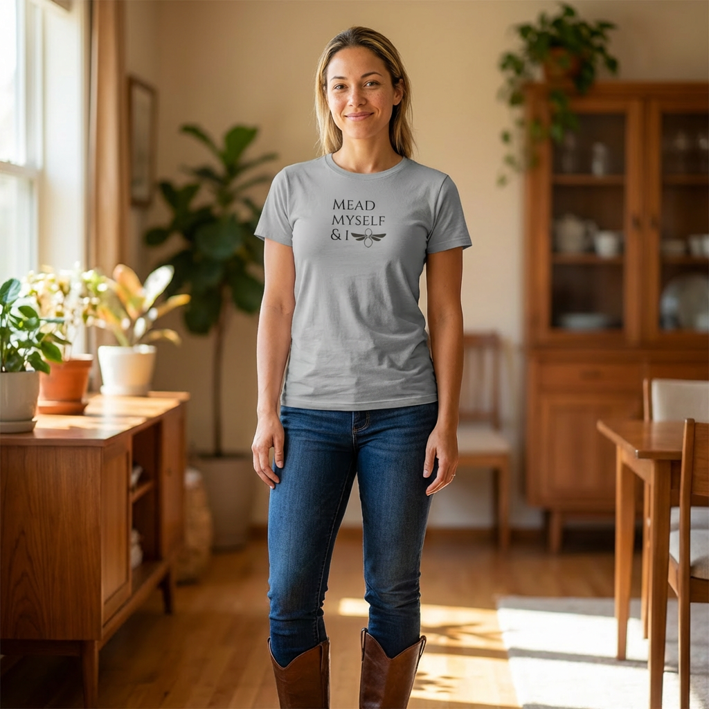 Mead, Myself and I - Unisex Thick Micro-Knit Tee  product thumbnail image