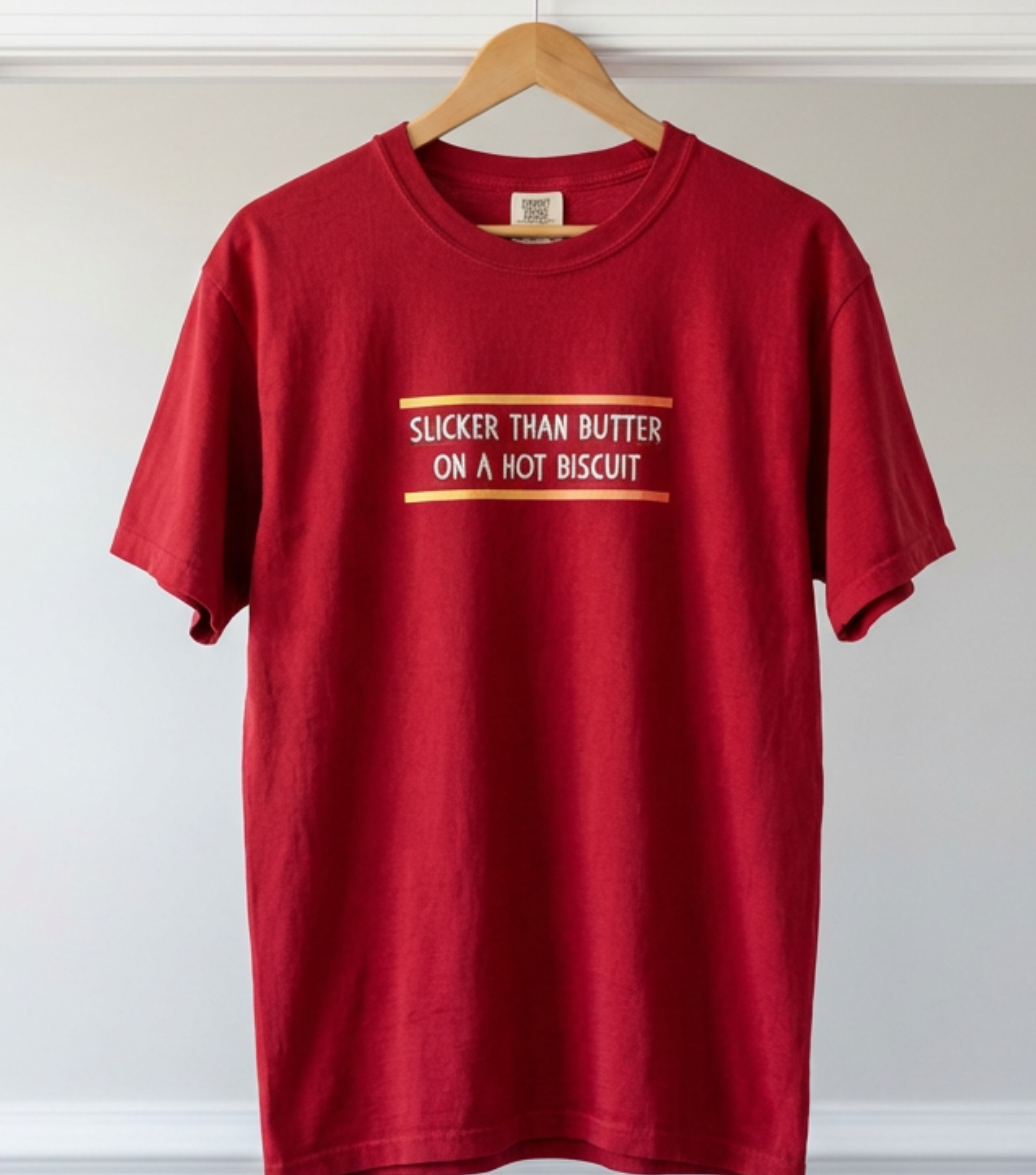 Slicker Than Butter On A Hot Biscuit Shirt • Funny Southern Saying Tee • Comfort Colors Graphic Tee for Women & Men product thumbnail image Slicker Than Butter On A Hot Biscuit Shirt • Funny Southern Saying Tee • Comfort Colors Graphic Tee for Women & Men product thumbnail image