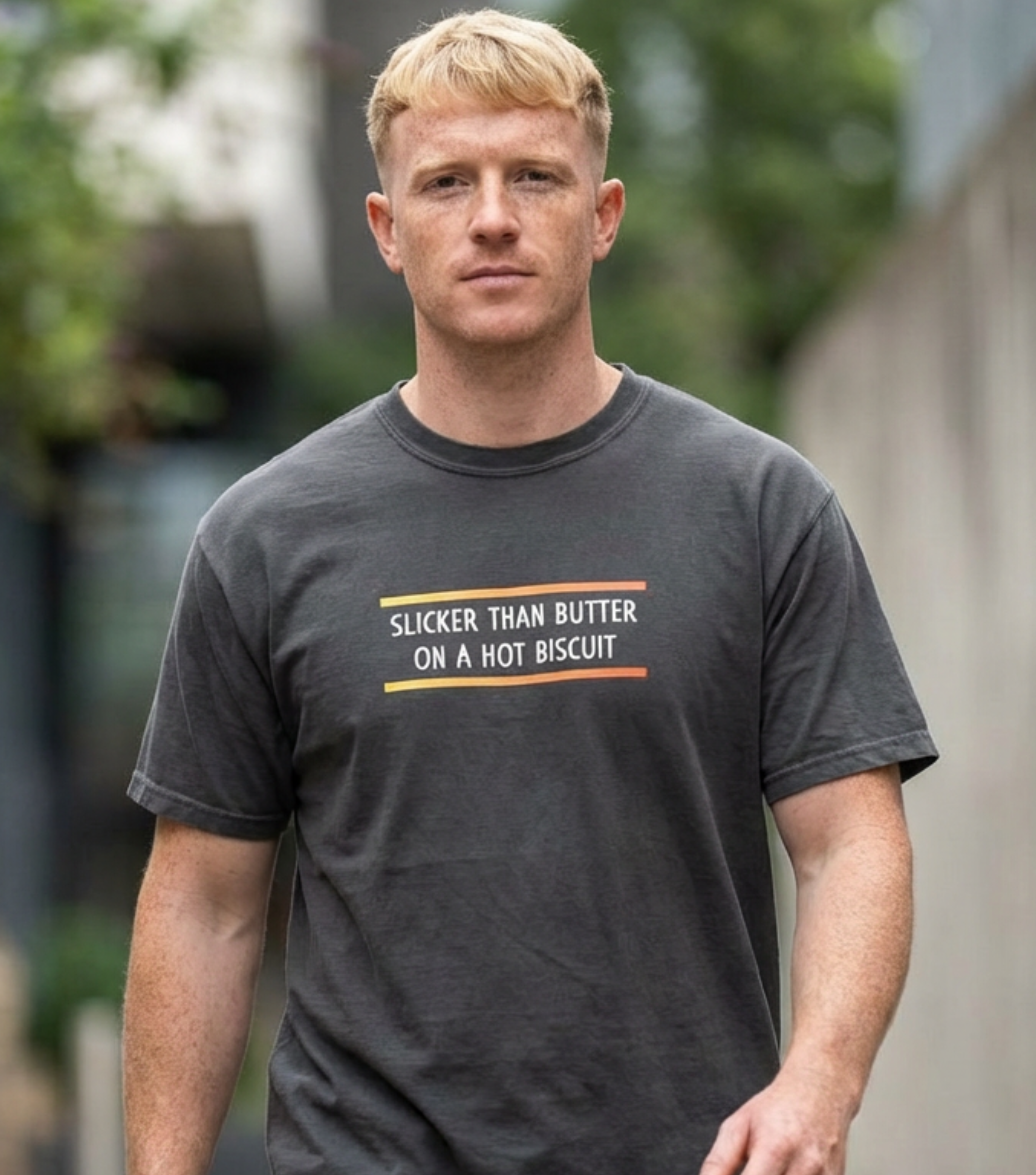 Slicker Than Butter On A Hot Biscuit Shirt • Funny Southern Saying Tee • Comfort Colors Graphic Tee for Women & Men product thumbnail image Slicker Than Butter On A Hot Biscuit Shirt • Funny Southern Saying Tee • Comfort Colors Graphic Tee for Women & Men product thumbnail image