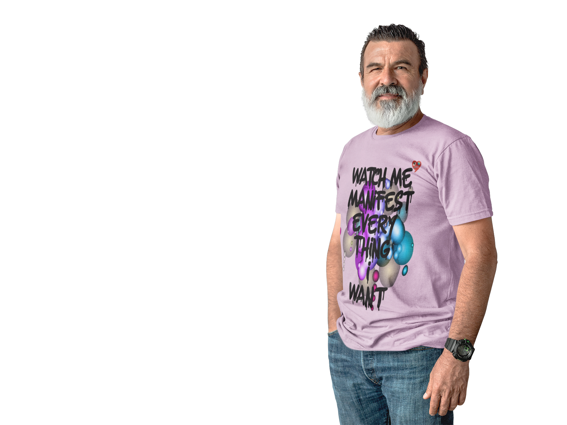 Manifest Everything Tee — "Watch Me Manifest Everything I Want" Inspirational Graphic T-Shirt product thumbnail image Manifest Everything Tee — "Watch Me Manifest Everything I Want" Inspirational Graphic T-Shirt product thumbnail image