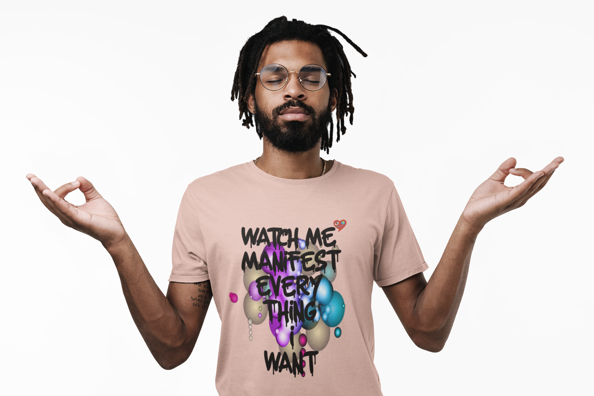 Manifest Everything Tee — "Watch Me Manifest Everything I Want" Inspirational Graphic T-Shirt product thumbnail image Manifest Everything Tee — "Watch Me Manifest Everything I Want" Inspirational Graphic T-Shirt product thumbnail image