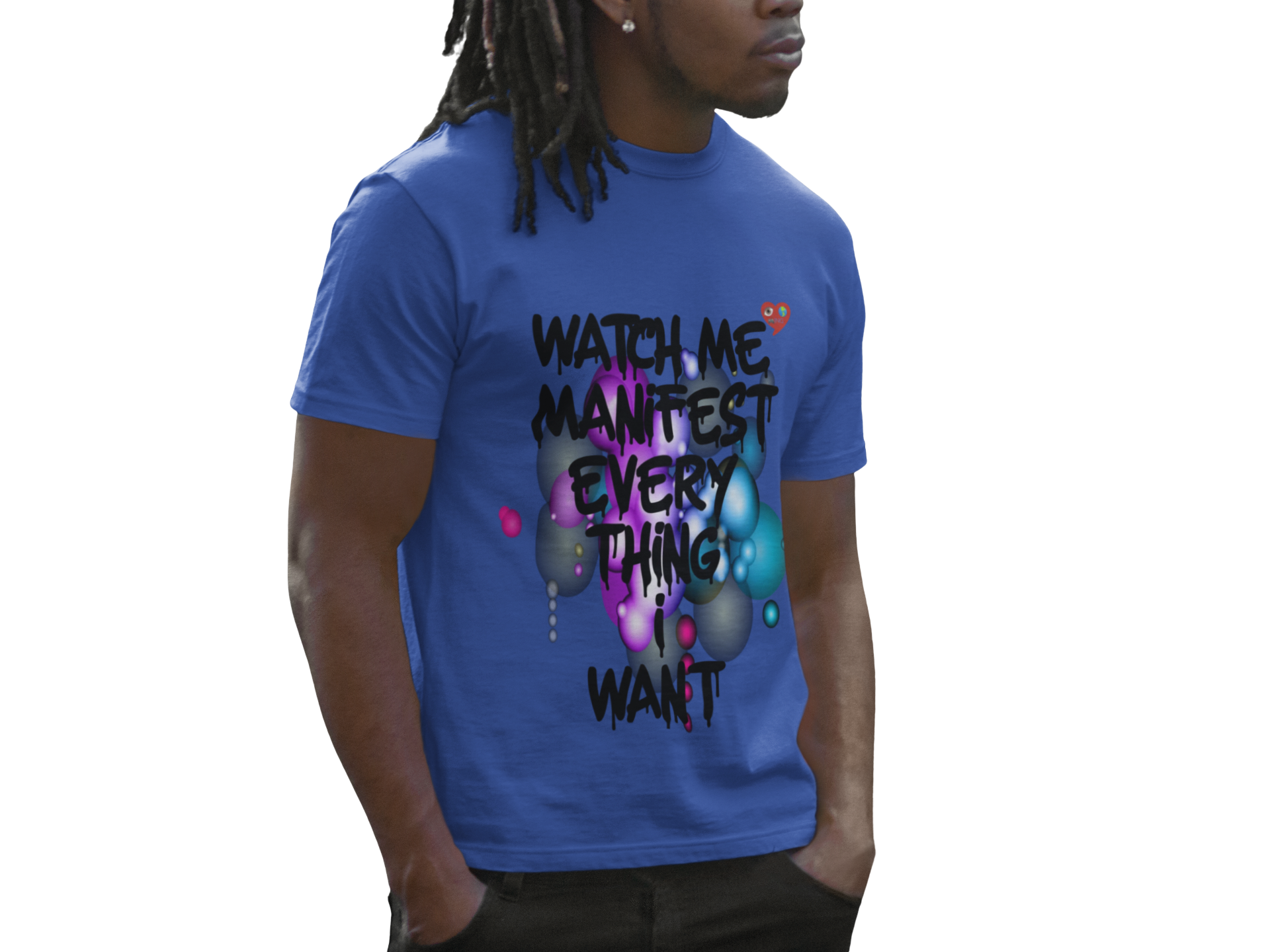 Manifest Everything Tee — "Watch Me Manifest Everything I Want" Inspirational Graphic T-Shirt product thumbnail image