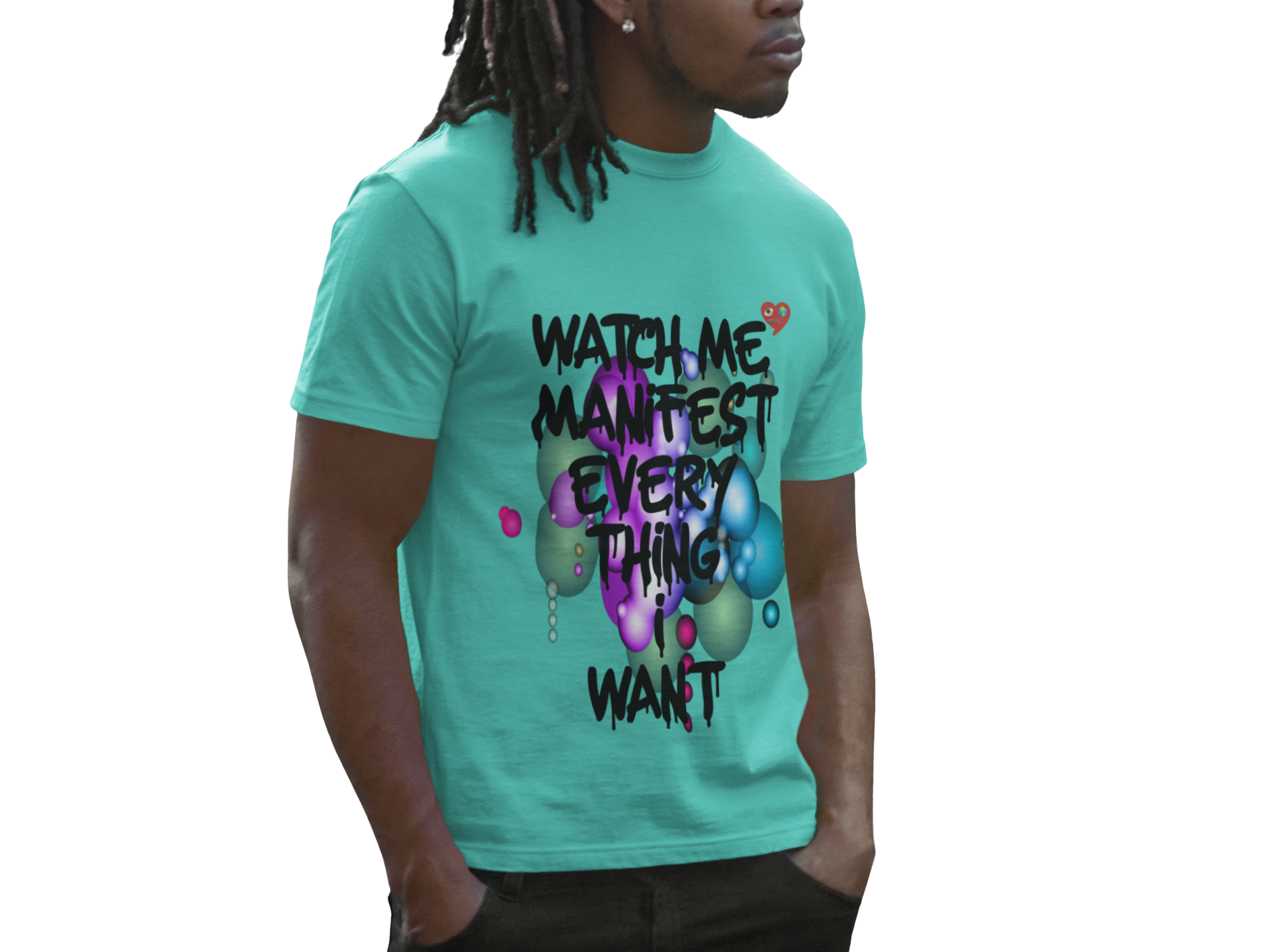Manifest Everything Tee — "Watch Me Manifest Everything I Want" Inspirational Graphic T-Shirt product thumbnail image