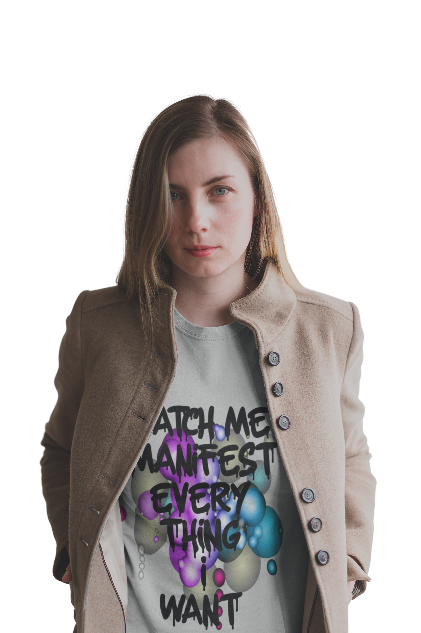 Manifest Everything Tee — "Watch Me Manifest Everything I Want" Inspirational Graphic T-Shirt product thumbnail image