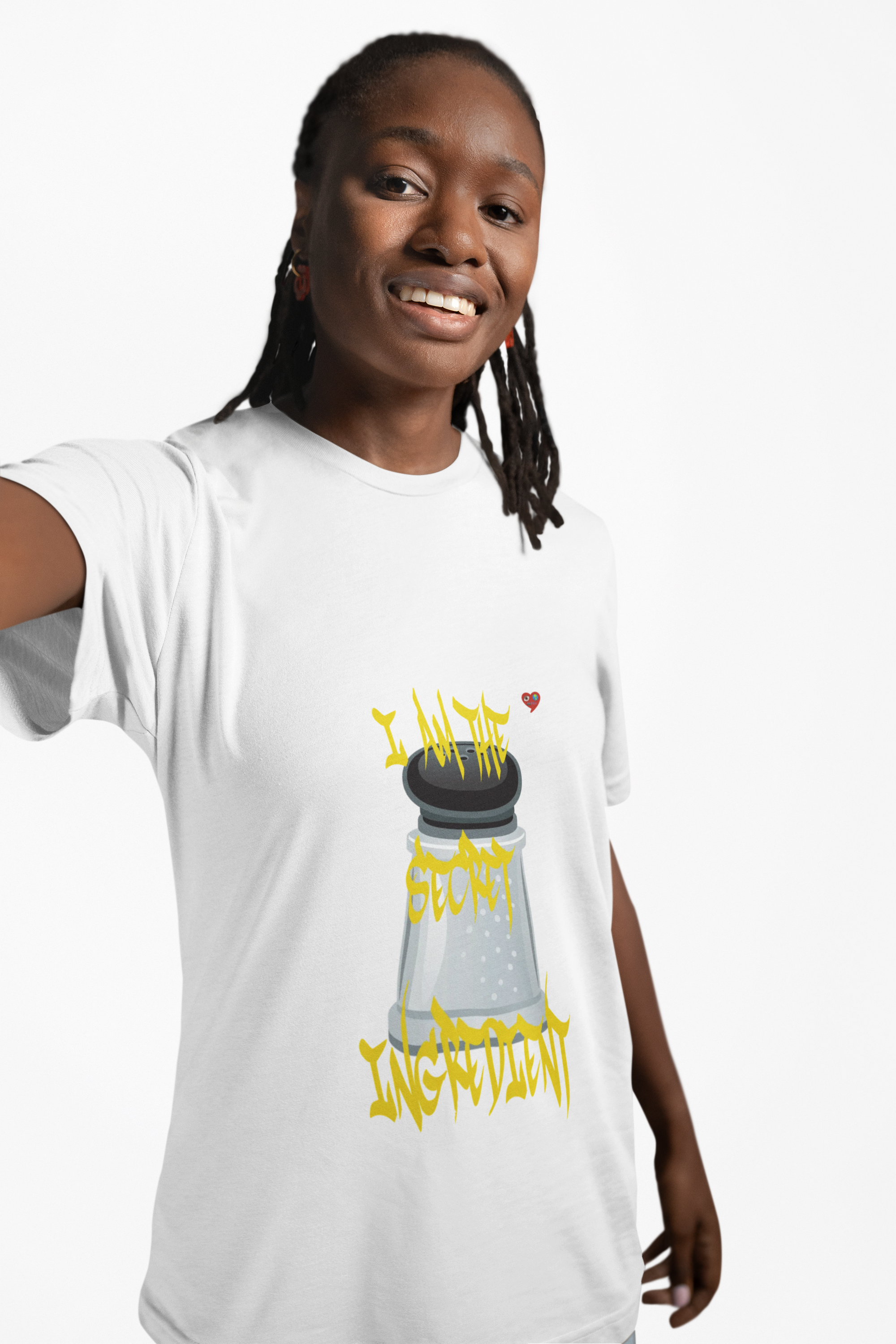 Salt Shaker Graphic T‑Shirt – "I Am The Secret Ingredient" Street Art Tee product thumbnail image