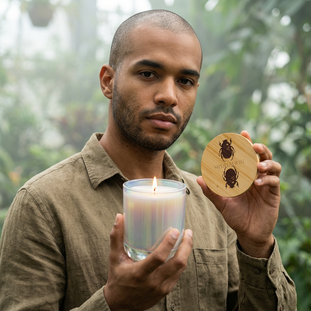 Meditation  Scarab soy Candle — 14oz