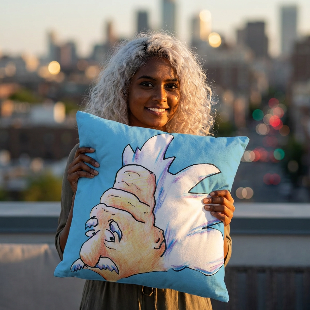 Albert Throw Pillow — A Steven Fisch Original Illustration product thumbnail image