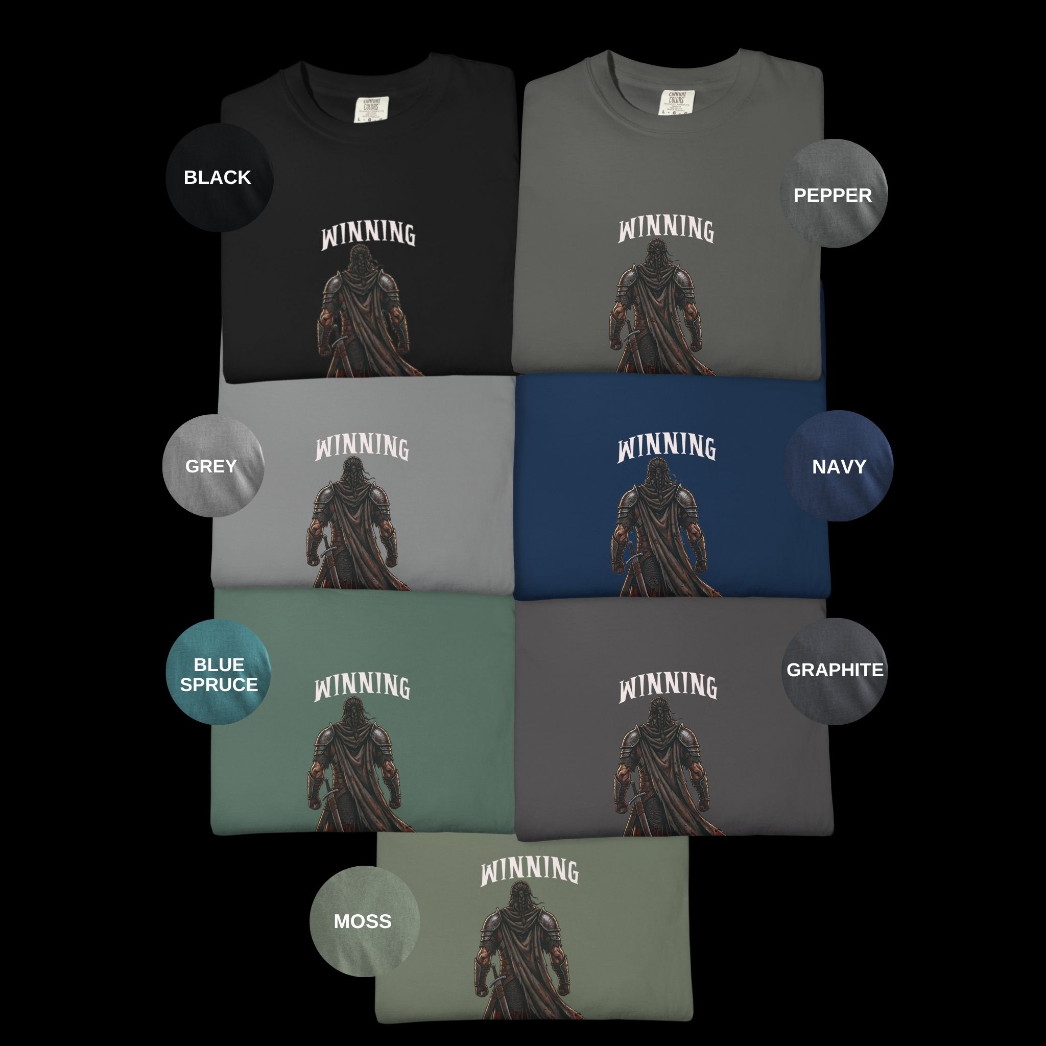 Winning Silent Battles Graphic Tee – Stoic Warrior Shirt – Motivational Tee product thumbnail image Winning Silent Battles Graphic Tee – Stoic Warrior Shirt – Motivational Tee product thumbnail image