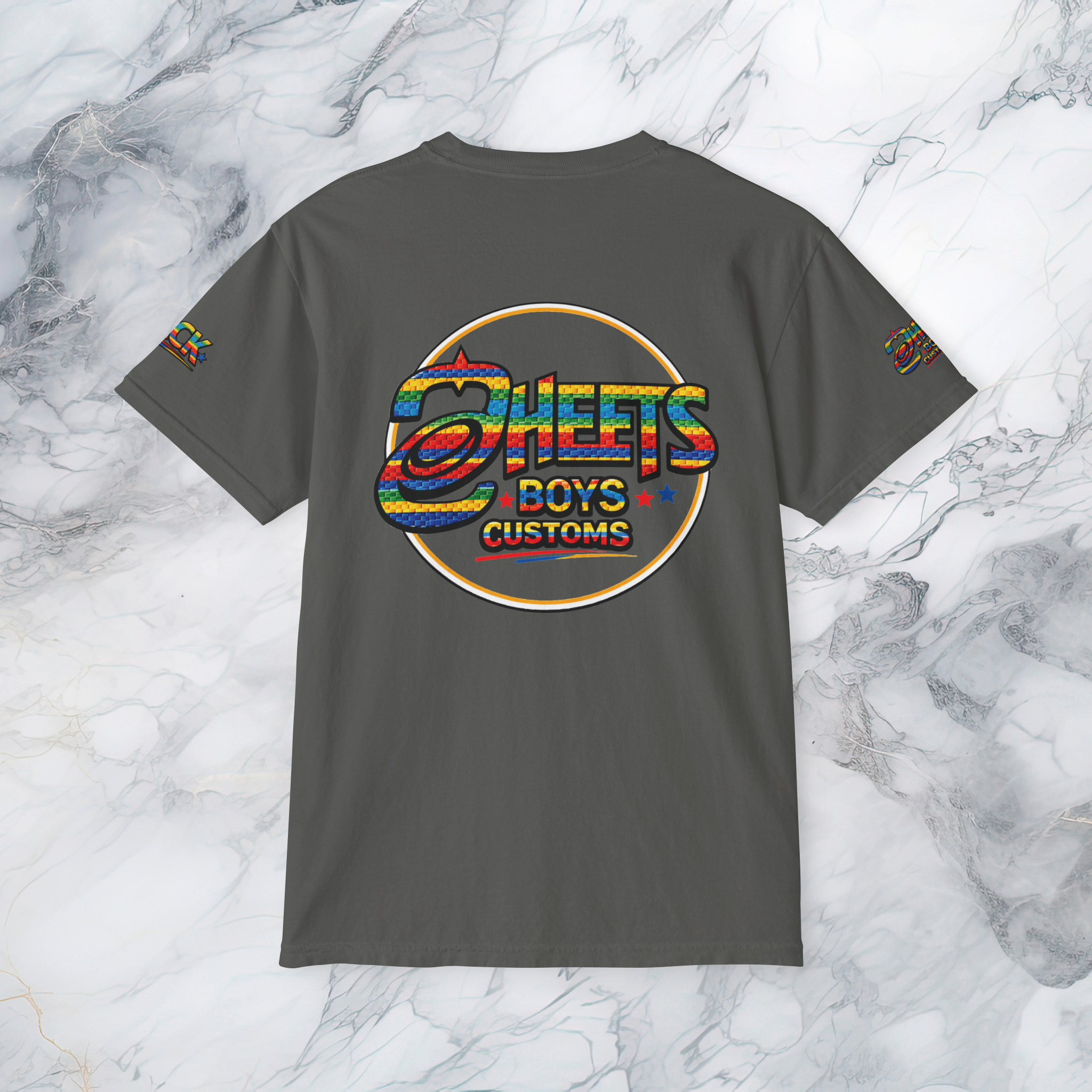 Custom 'Logo Style' Unisex Garment-Dyed Pocket T-Shirt product thumbnail image