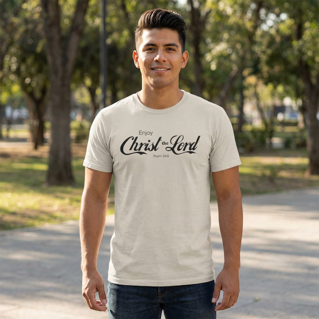 Enjoy Christ the Lord (Black Print) - Psalm 34:8 [CVC Blend]