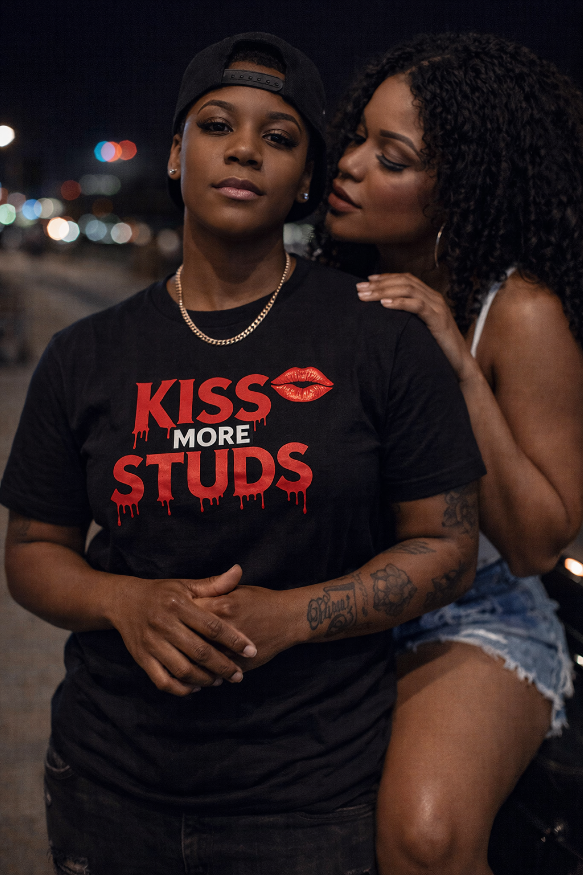Kiss More Studs T-Shirt product thumbnail image Kiss More Studs T-Shirt product thumbnail image