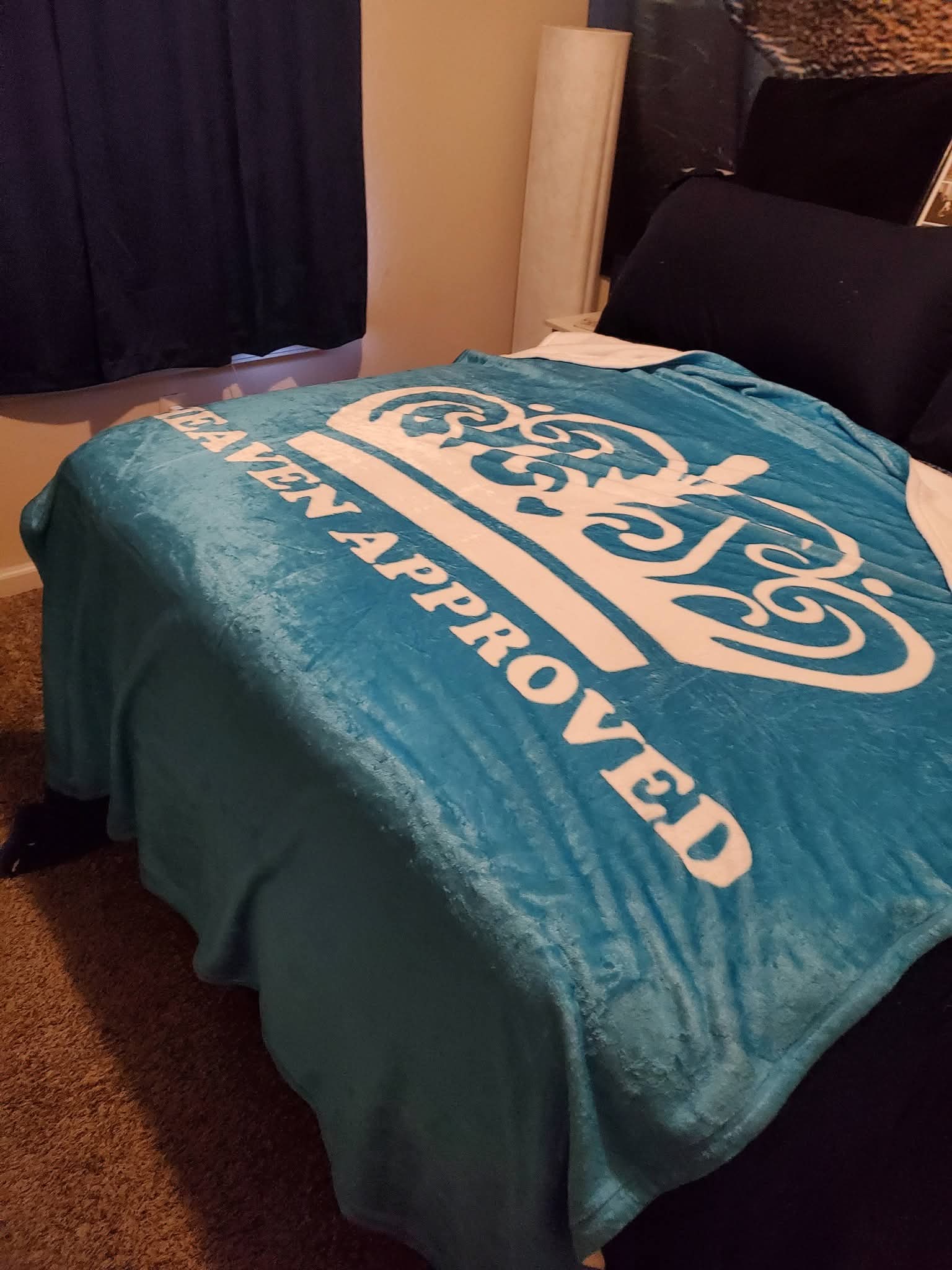 WOMEN'S DESIGN-HEAVEN APPROVED- Velvet Microfiber Blanket - Cozy Throw for Home Decor, Gift for All Occasions, Crown Design, Soft Plush Blanket product thumbnail image WOMEN'S DESIGN-HEAVEN APPROVED- Velvet Microfiber Blanket - Cozy Throw for Home Decor, Gift for All Occasions, Crown Design, Soft Plush Blanket product thumbnail image