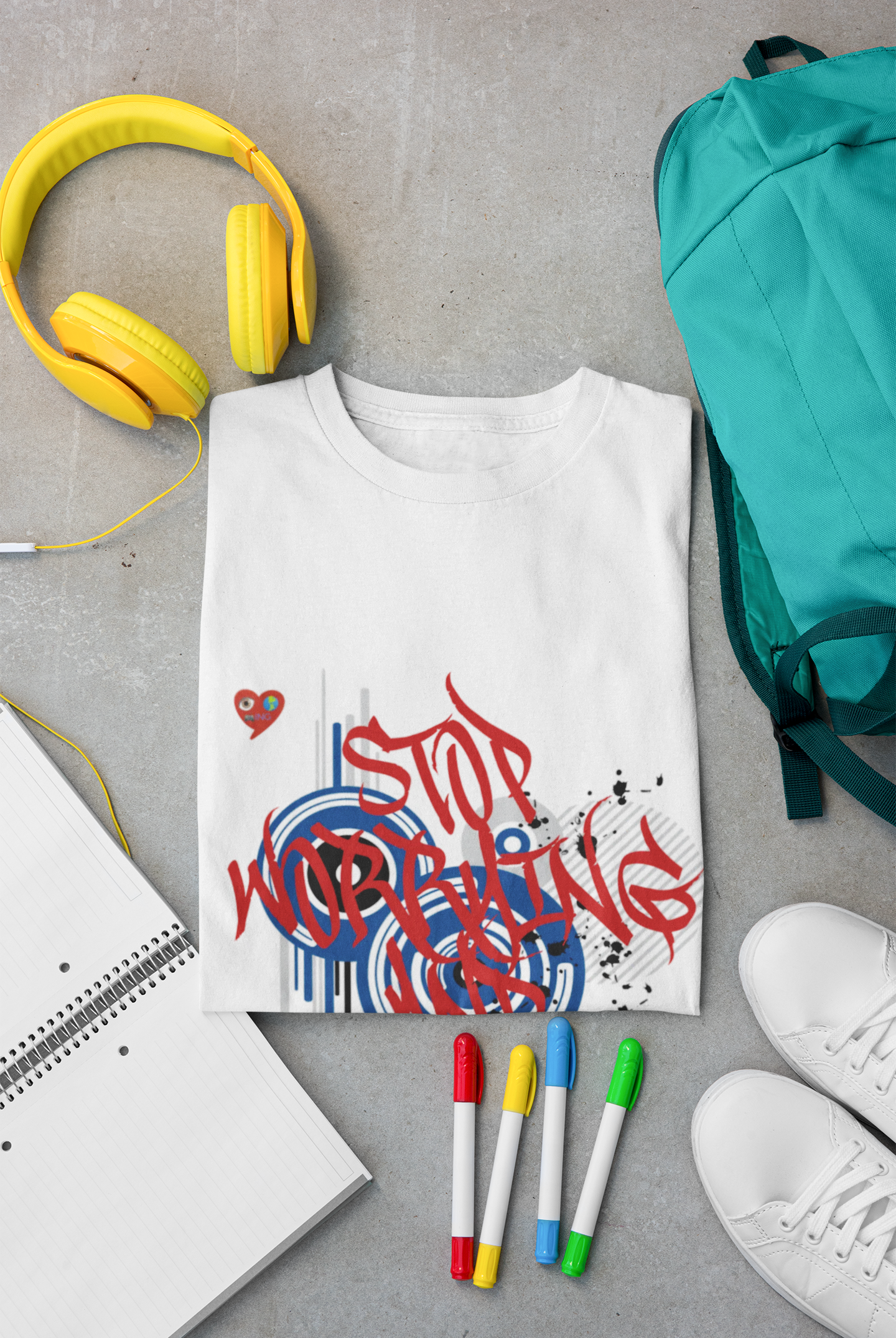 Stop Worrying and Stare Believing Graphic Tee product thumbnail image