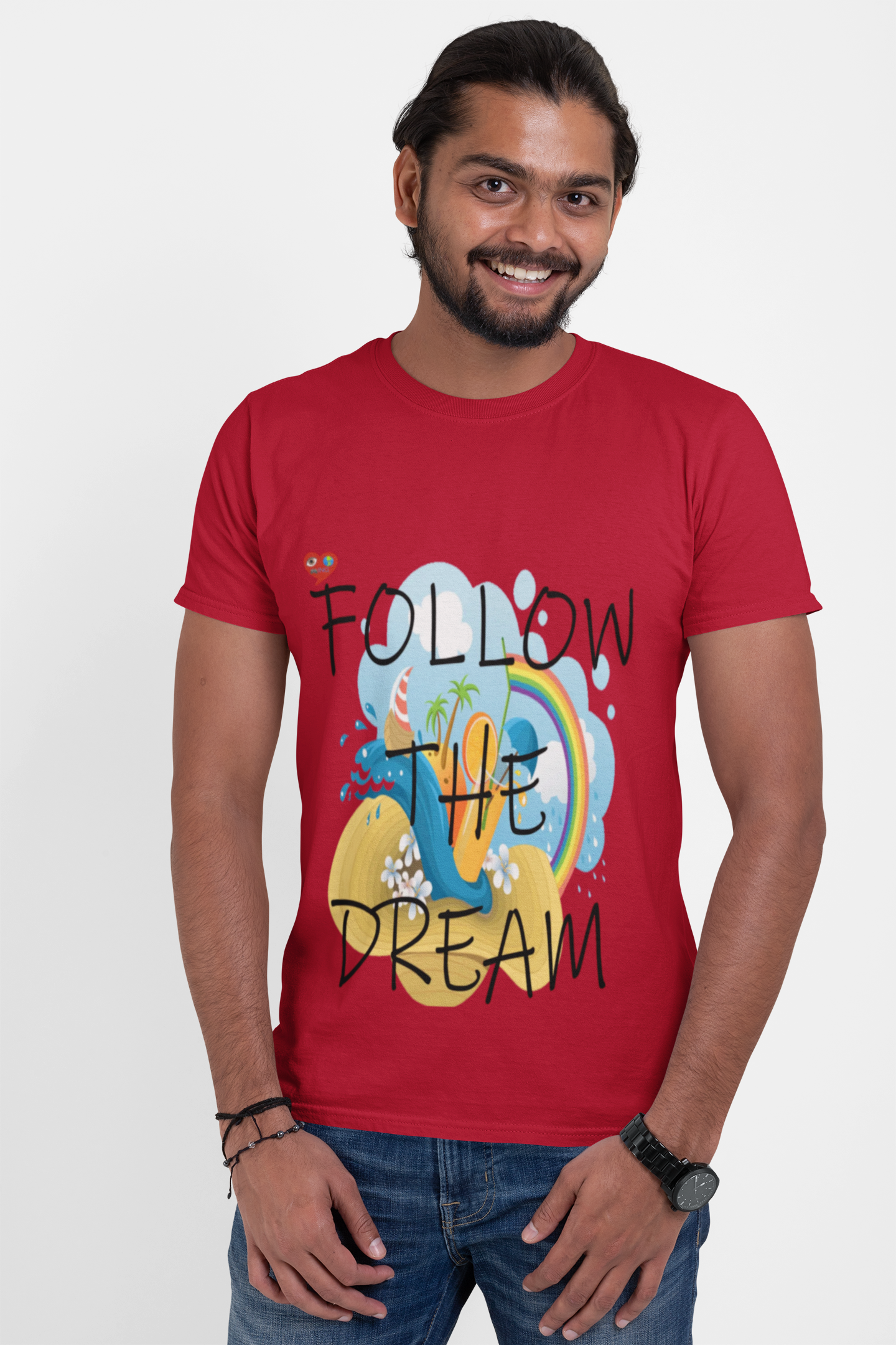 Follow the Dream T-Shirt — Inspirational Beach Graphic Tee product thumbnail image Follow the Dream T-Shirt — Inspirational Beach Graphic Tee product thumbnail image