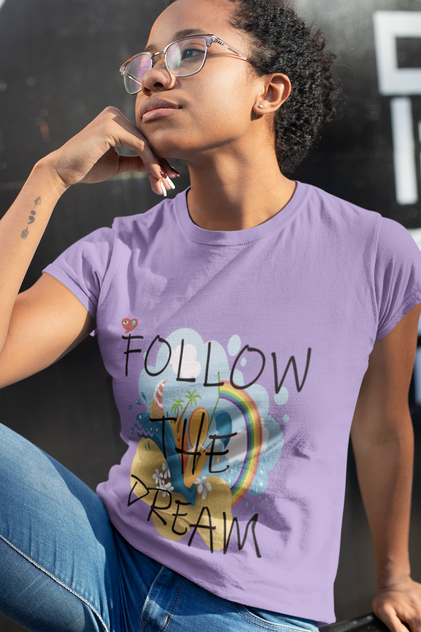 Follow the Dream T-Shirt — Inspirational Beach Graphic Tee product thumbnail image
