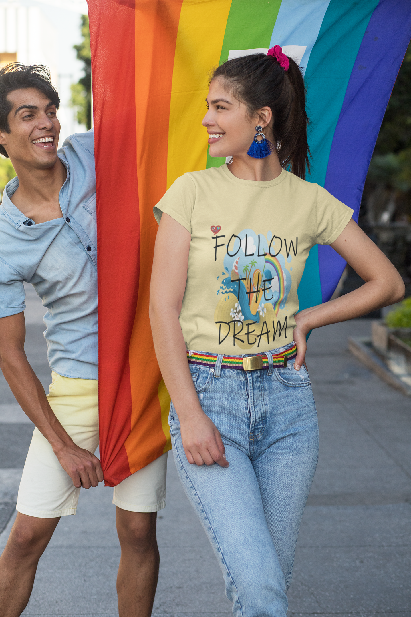 Follow the Dream T-Shirt — Inspirational Beach Graphic Tee product thumbnail image Follow the Dream T-Shirt — Inspirational Beach Graphic Tee product thumbnail image