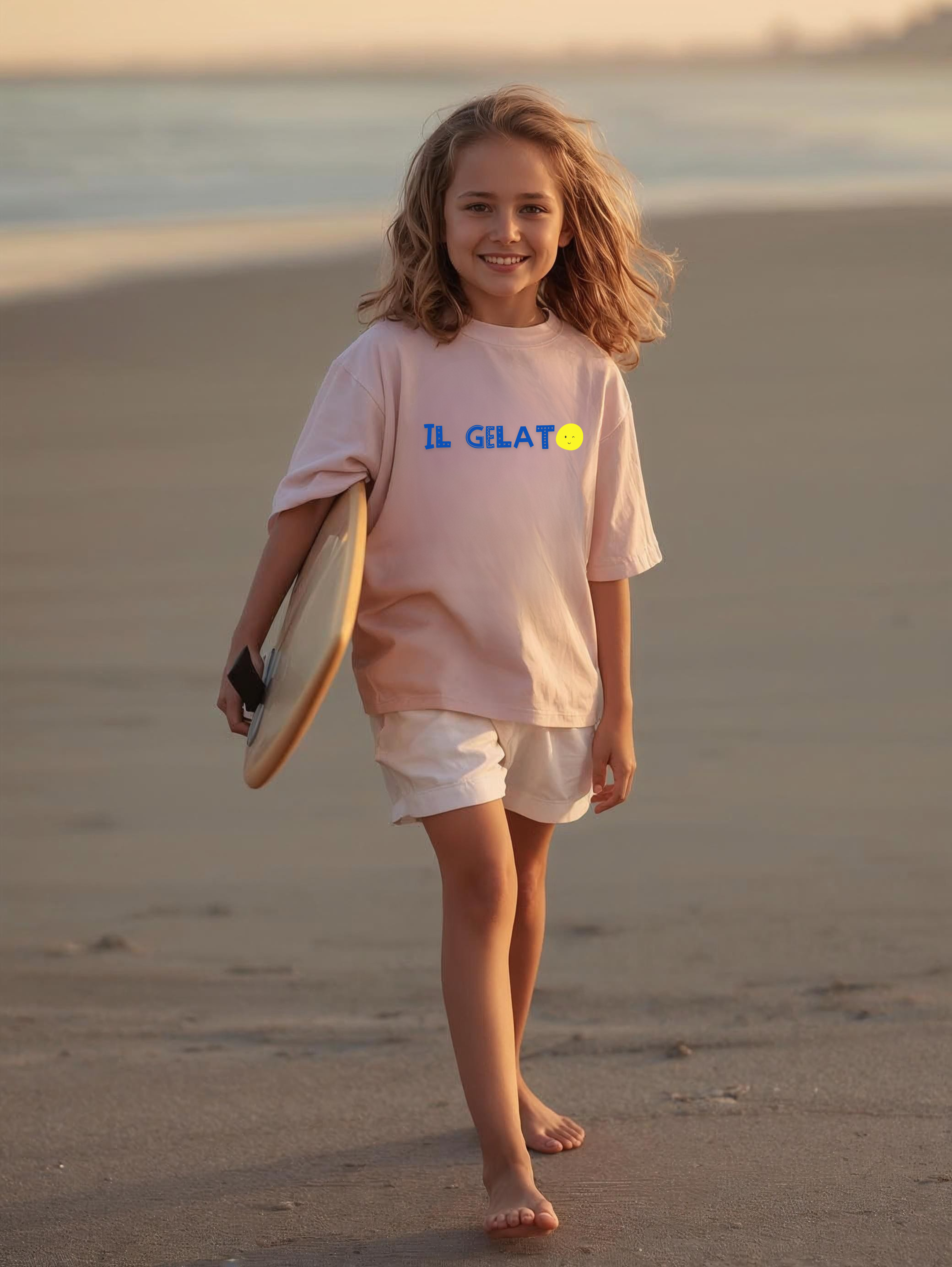 Il Gelato Ice Cream Tee |cone, blue red scoop , For casual Everyday Wear product thumbnail image