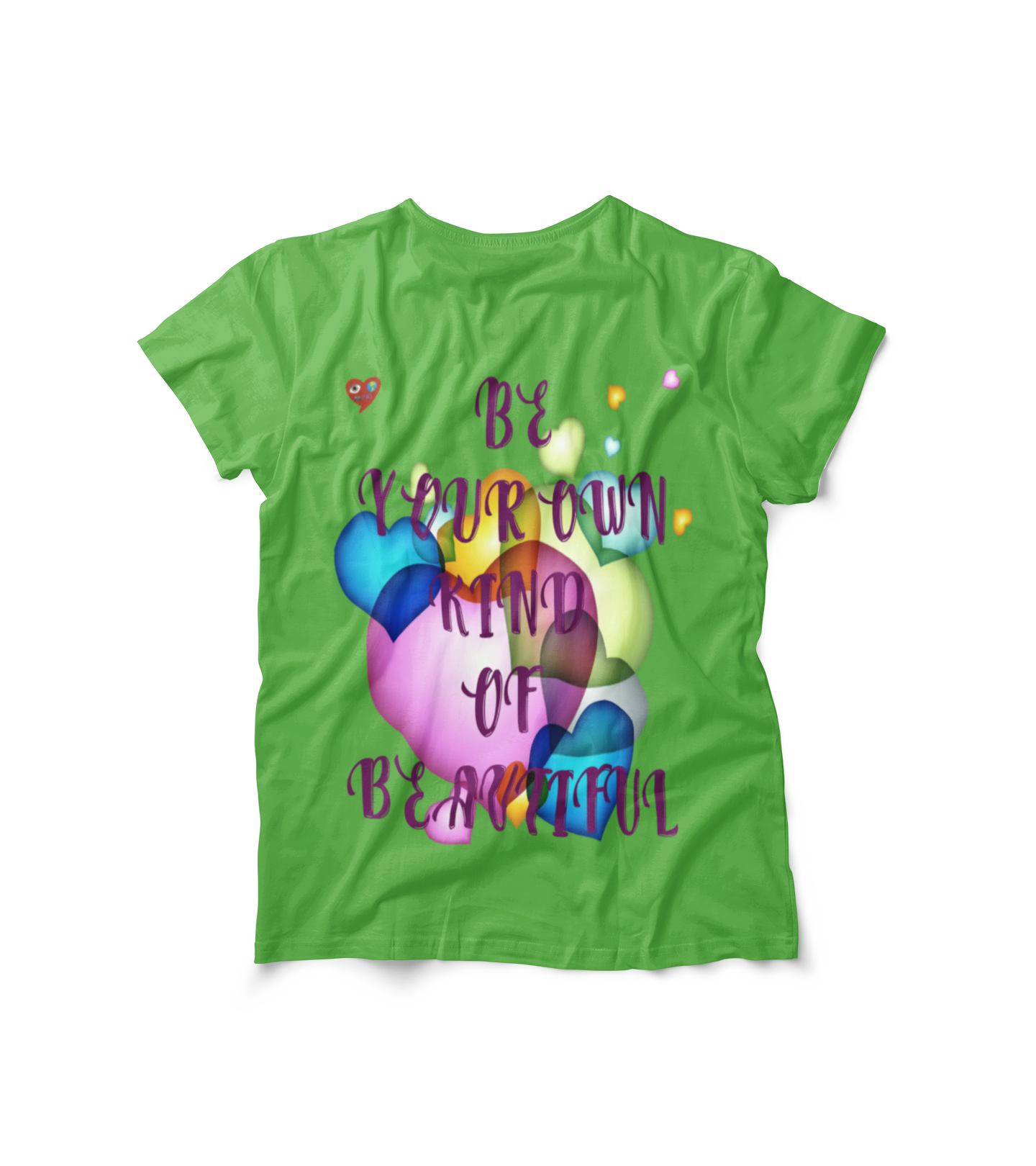 Inspirational Heart Graphic Tee — “Be Your Own Kind of Beautiful” product thumbnail image
