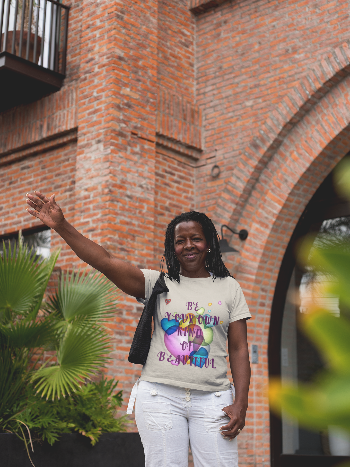 Inspirational Heart Graphic Tee — “Be Your Own Kind of Beautiful” product thumbnail image