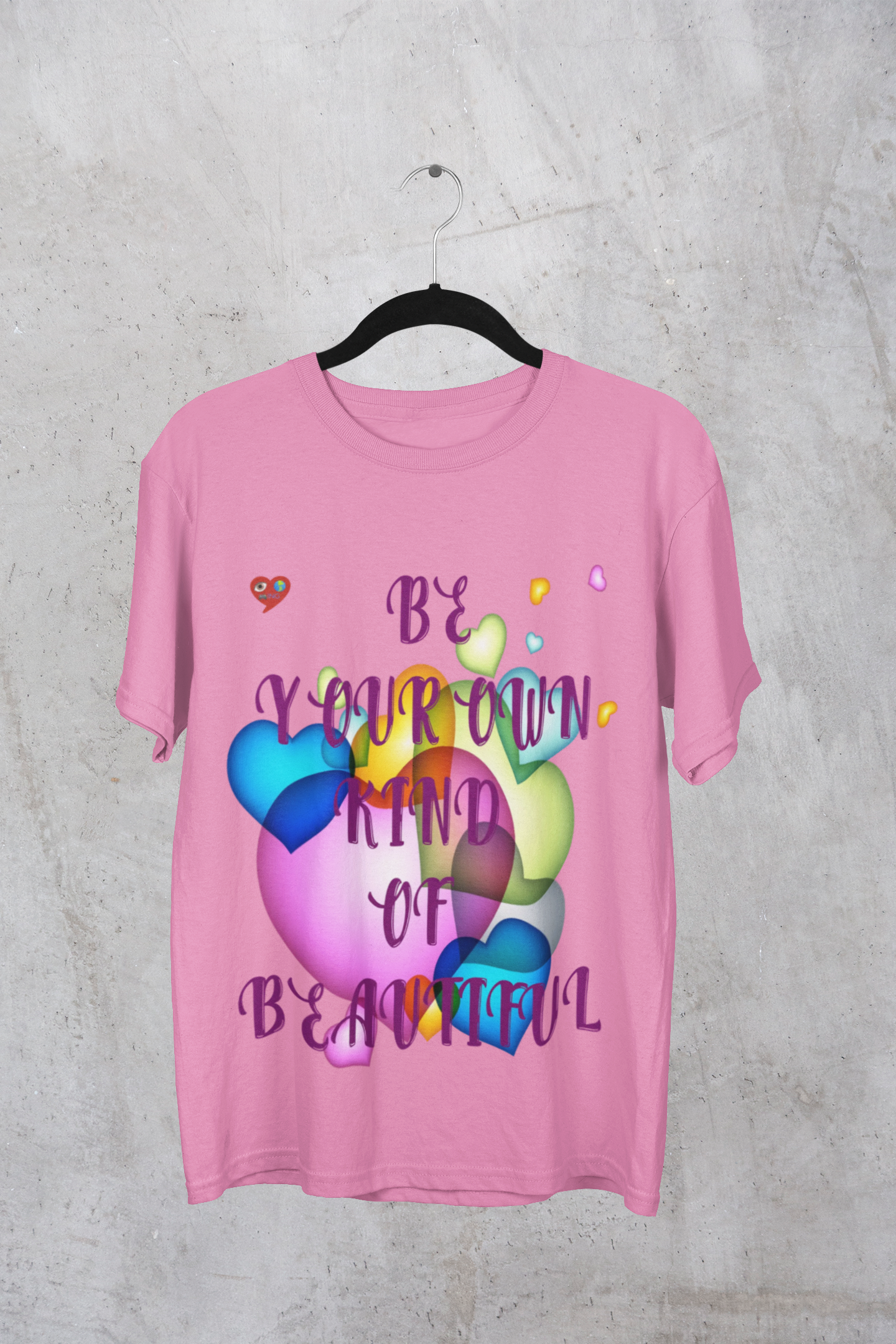 Inspirational Heart Graphic Tee — “Be Your Own Kind of Beautiful” product thumbnail image Inspirational Heart Graphic Tee — “Be Your Own Kind of Beautiful” product thumbnail image