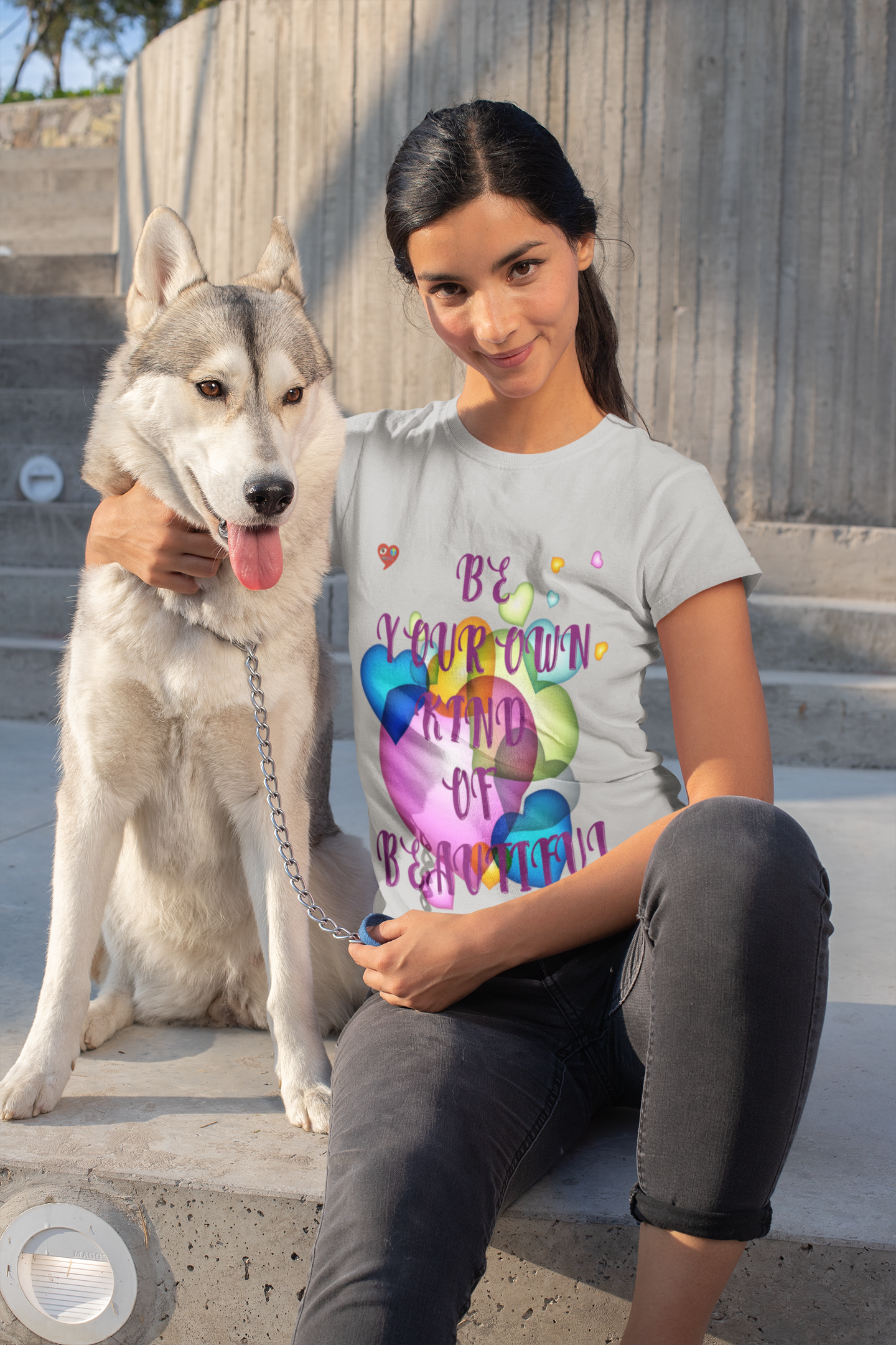 Inspirational Heart Graphic Tee — “Be Your Own Kind of Beautiful” product thumbnail image Inspirational Heart Graphic Tee — “Be Your Own Kind of Beautiful” product thumbnail image