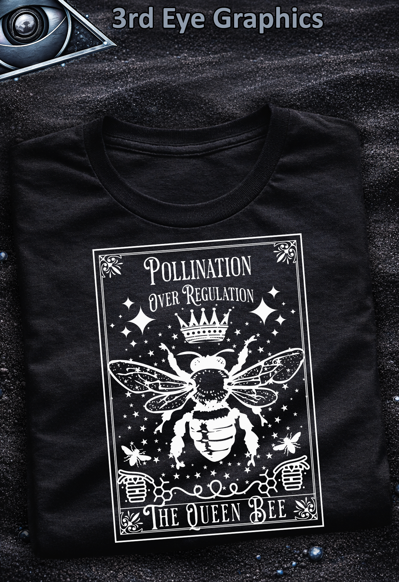 Save the Bees Vintage Beekeeping Graphic T-Shirt // V4 product thumbnail image