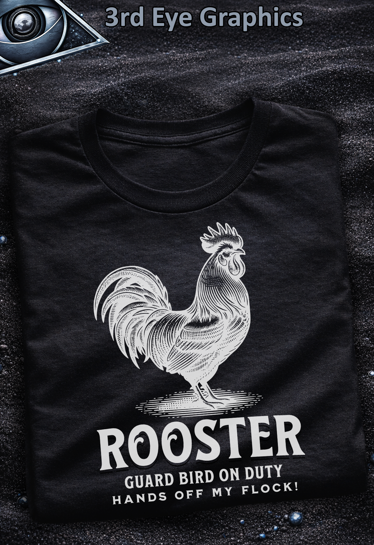 Guard Roosters Vintage Family Farm Graphic T-Shirt // V1