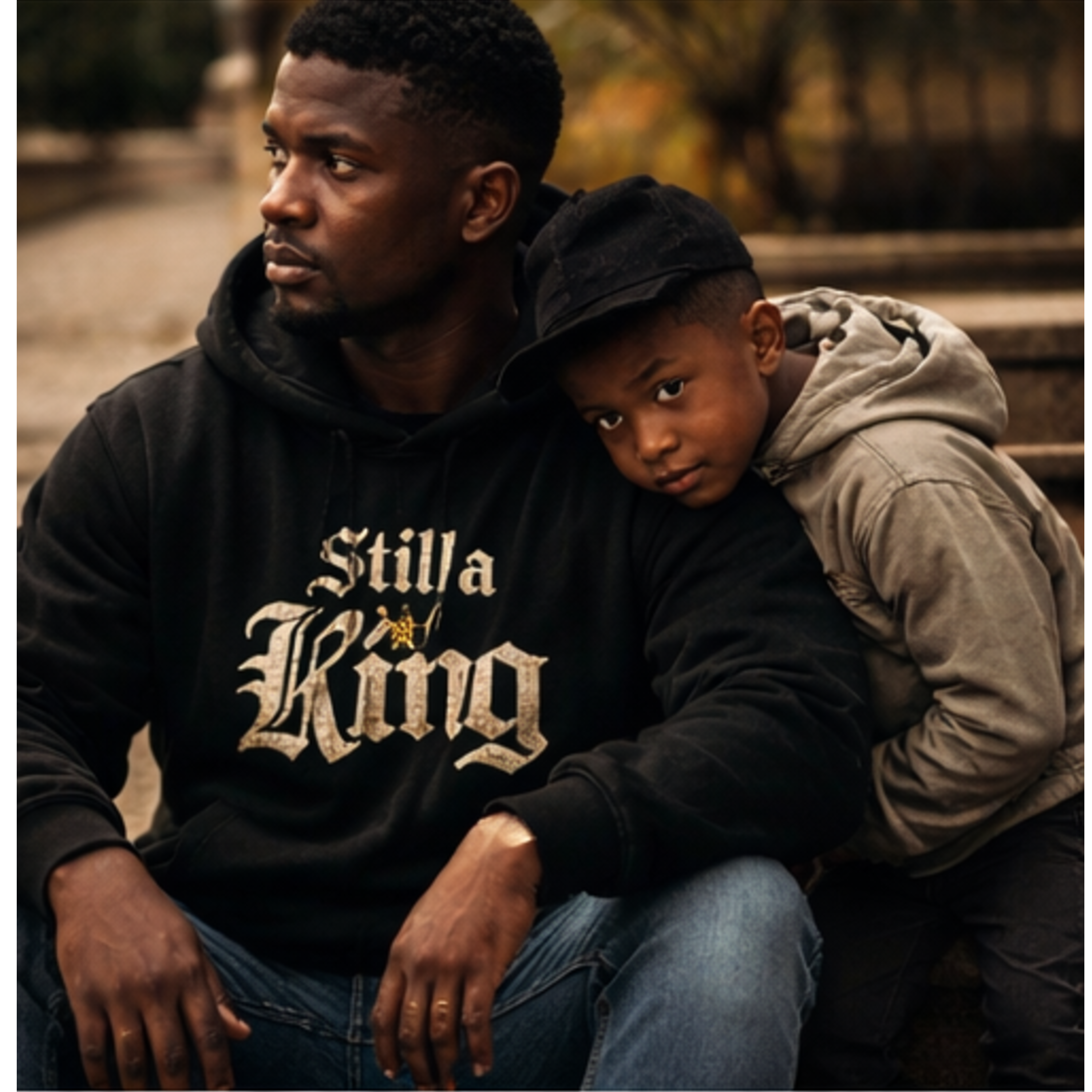 Still a King Hoodie — "Survived What Tried to Break Me" Motivational Crown Sweatshirt