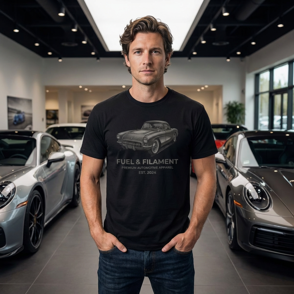 1957 Chevy Corvette Premium T-Shirt — Fuel &amp; Filament product thumbnail image