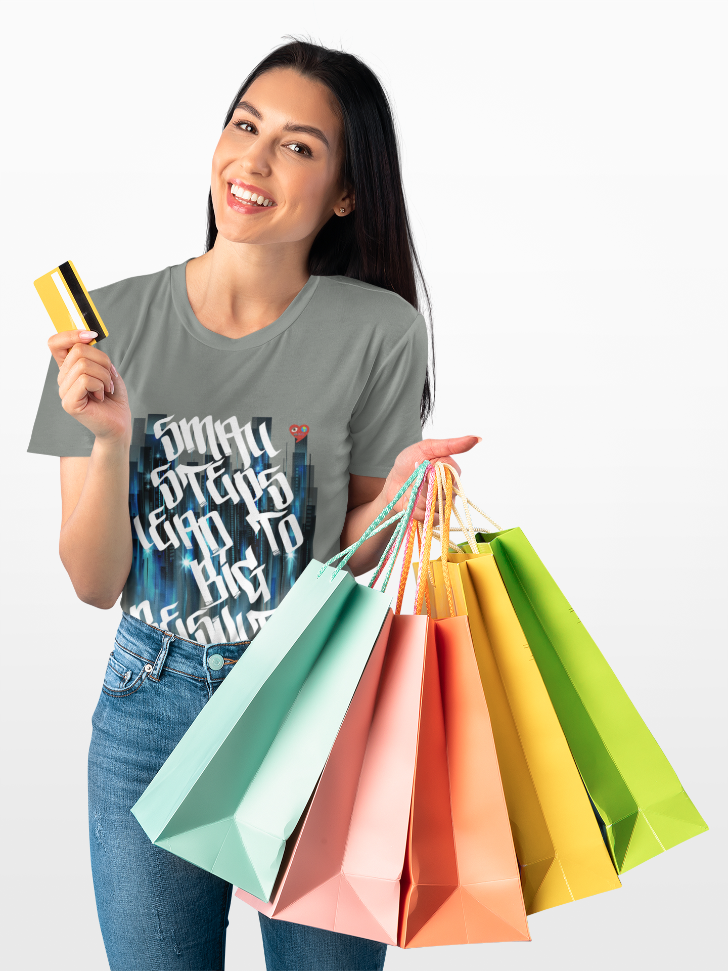 Small Steps Lead To Big Results. T‑Shirt — "Everything Grows to Big Results" Graphic Tee product thumbnail image