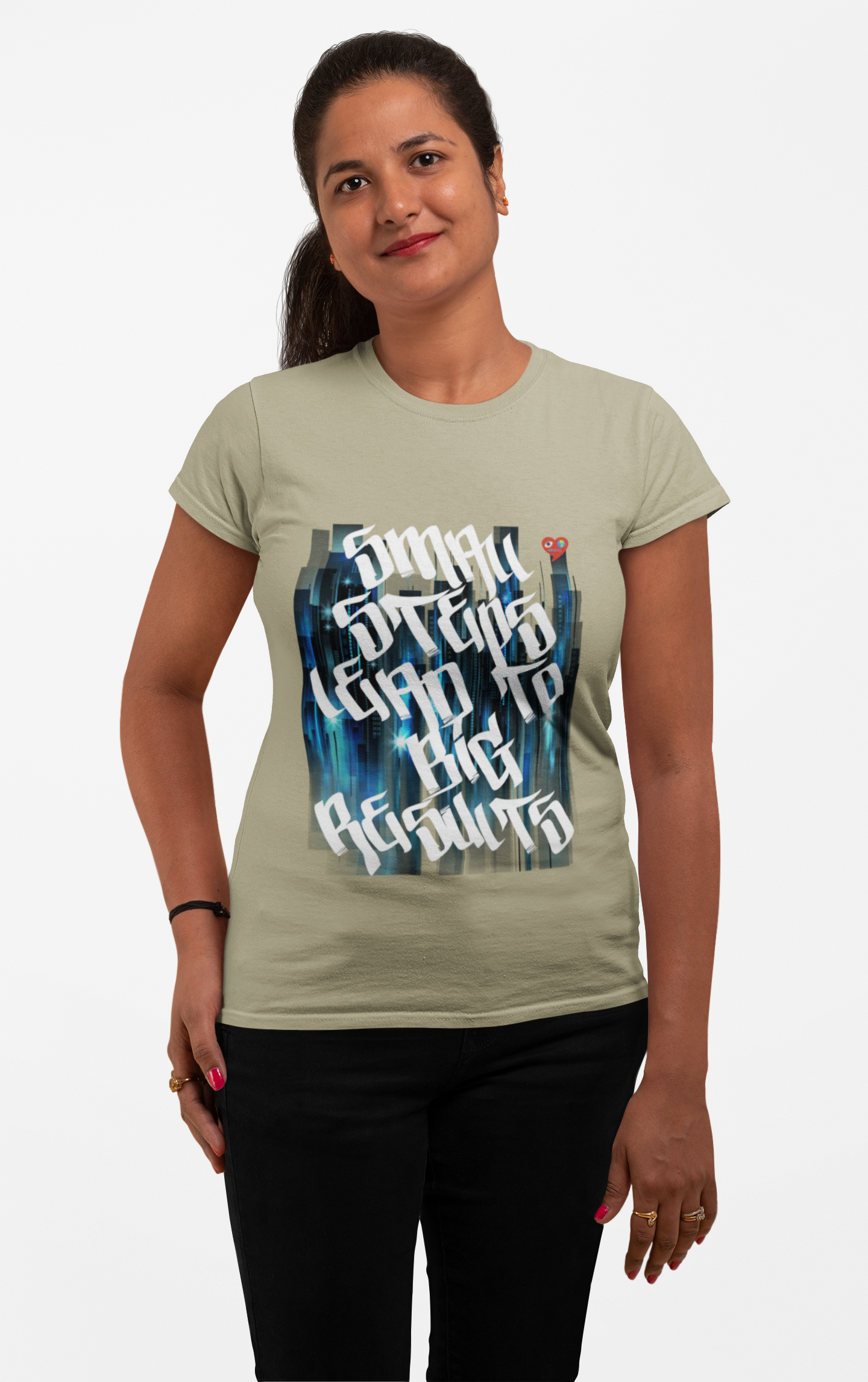 Small Steps Lead To Big Results. T‑Shirt — "Everything Grows to Big Results" Graphic Tee product thumbnail image