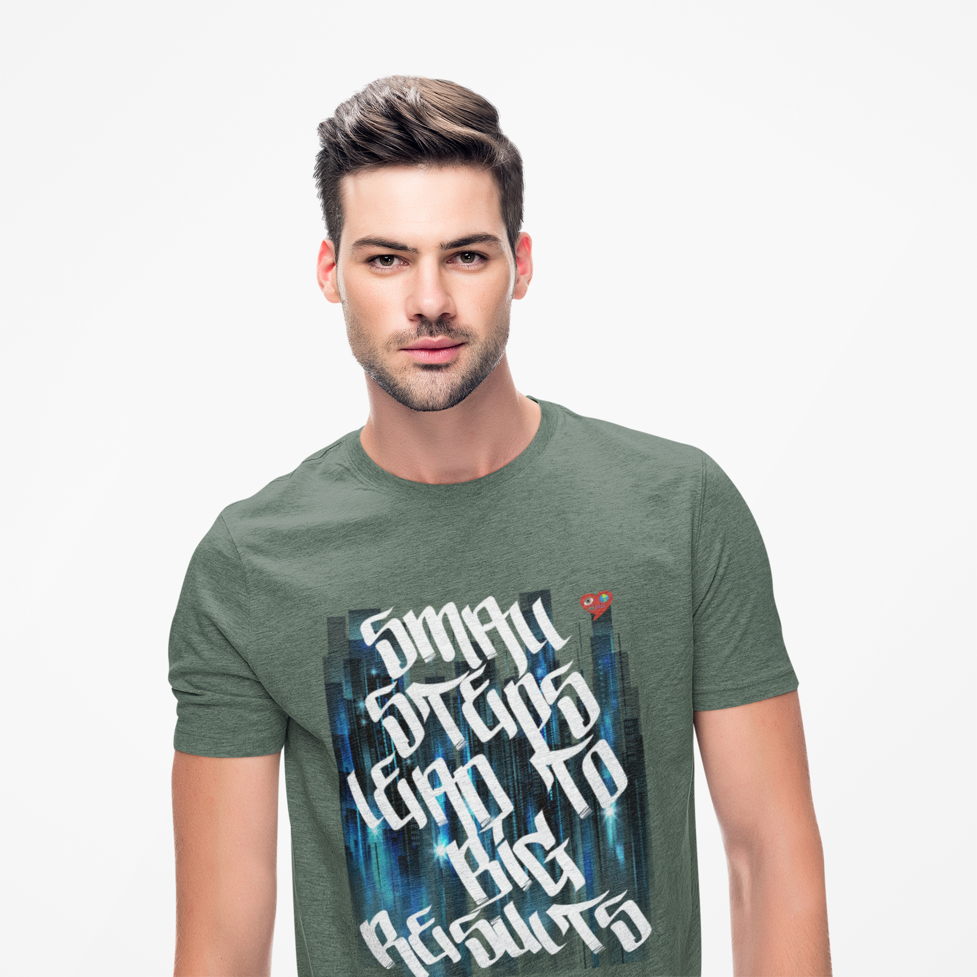 Small Steps Lead To Big Results. T‑Shirt — "Everything Grows to Big Results" Graphic Tee product thumbnail image
